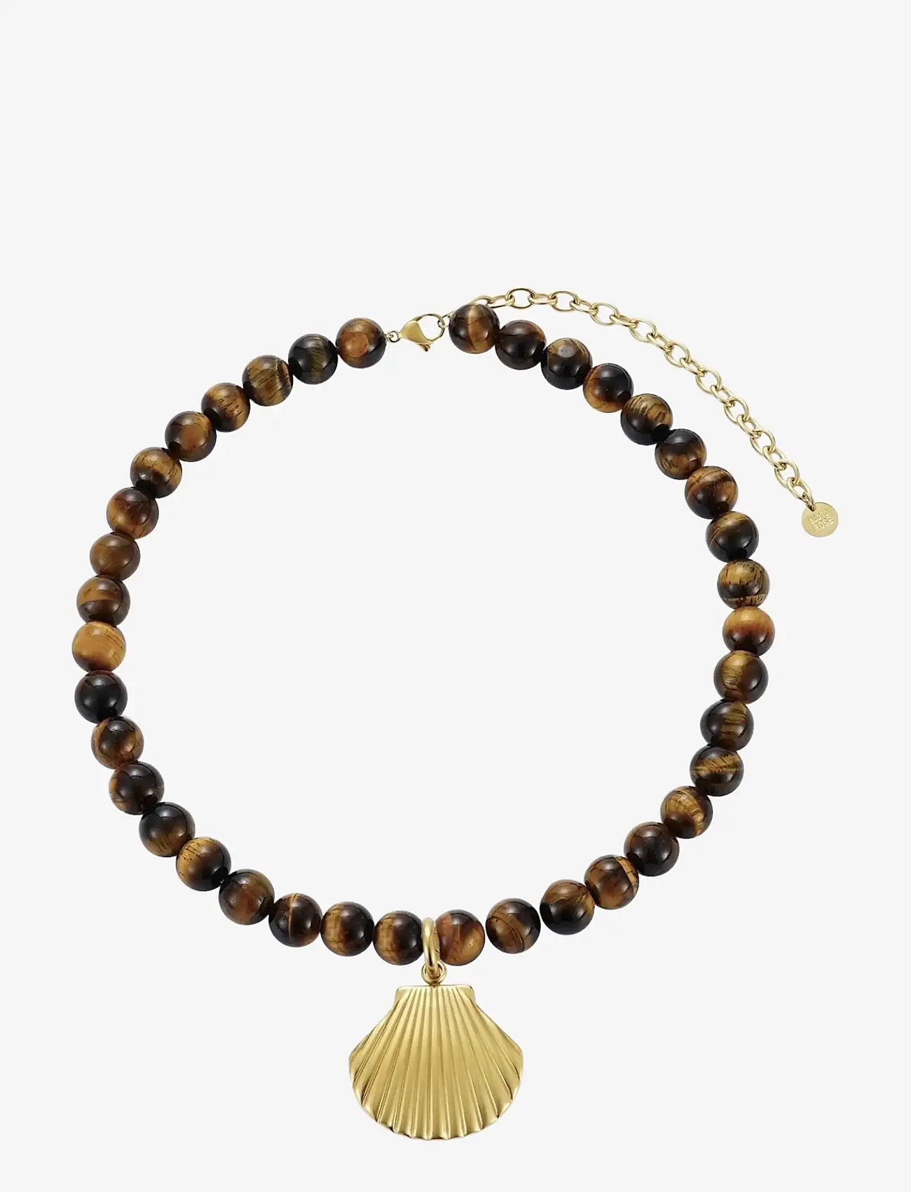 Bud to rose - Marbella Necklace Brown/Gold - hálsmen - brown/gold - 1
