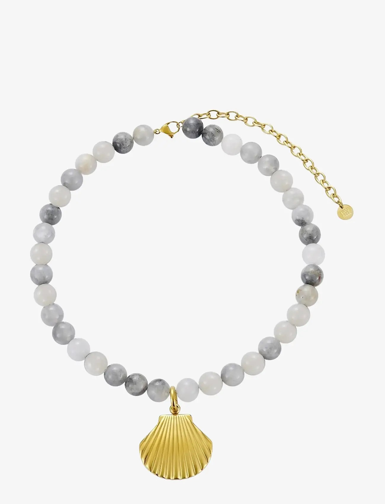 Bud to rose - Marbella Necklace Grey/Gold - necklaces - grey/gold - 0