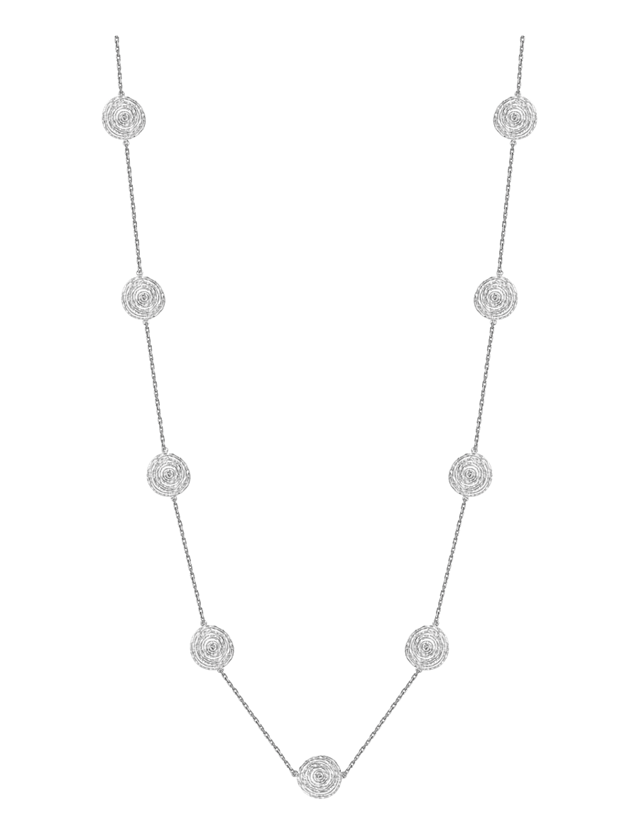 Bud To Rose - Ray Multi Long Necklace Silver - statement-ketten - silver - 1