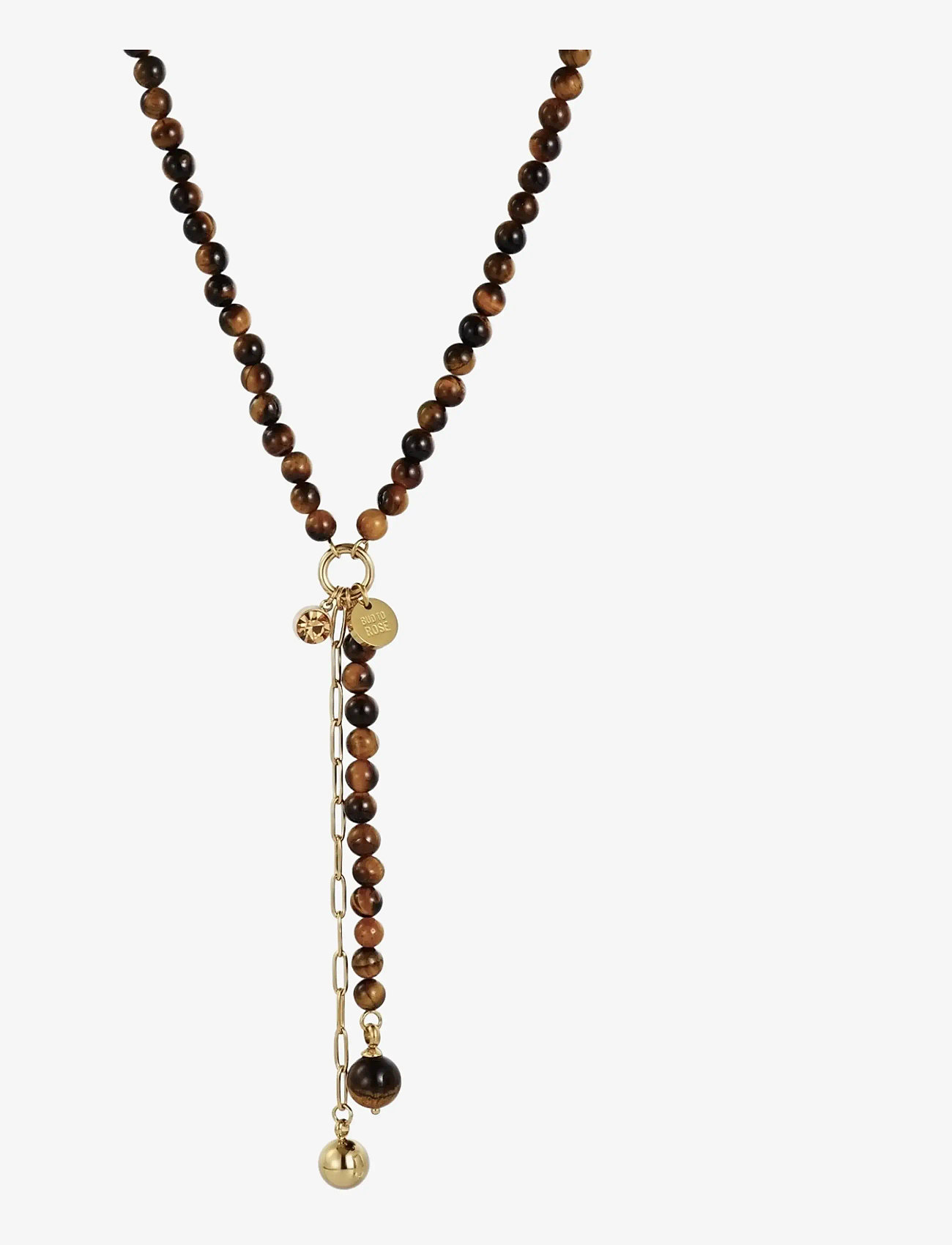 Bud to rose - Beverly Long Necklace Brown/Gold - statement-ketten - brown/gold - 2