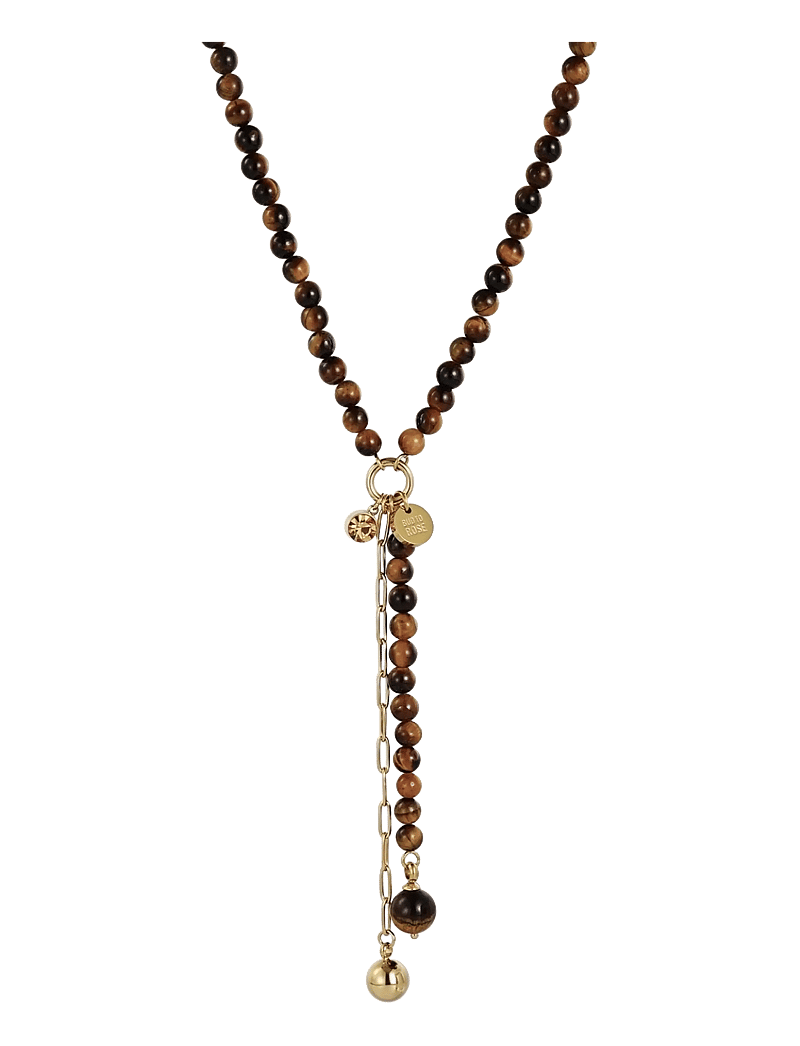 Bud to rose - Beverly Long Necklace Brown/Gold - statement-ketten - brown/gold - 2