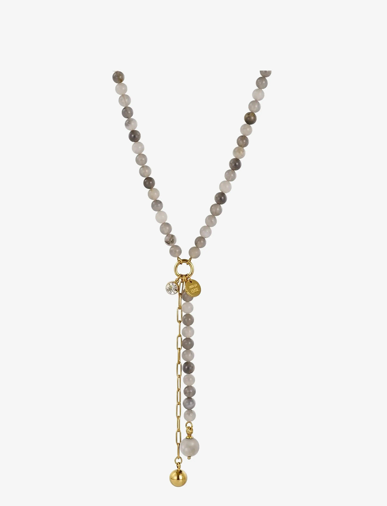 Bud to rose - Beverly Long Necklace Grey/Gold - statement-ketten - grey/gold - 2