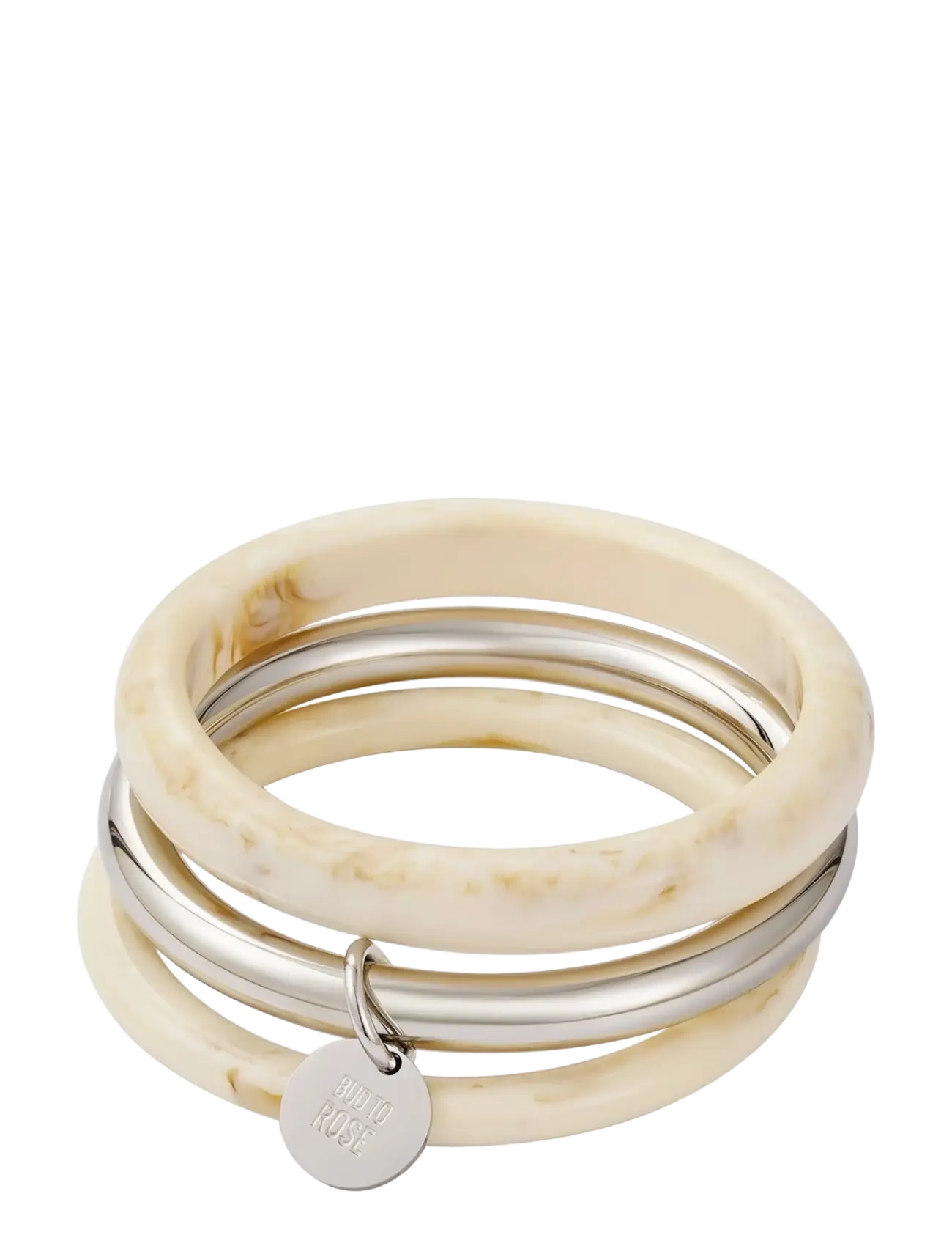 Bud to rose Rue Resin Mix Bracelet Gold - Armreife - SILVER / silver