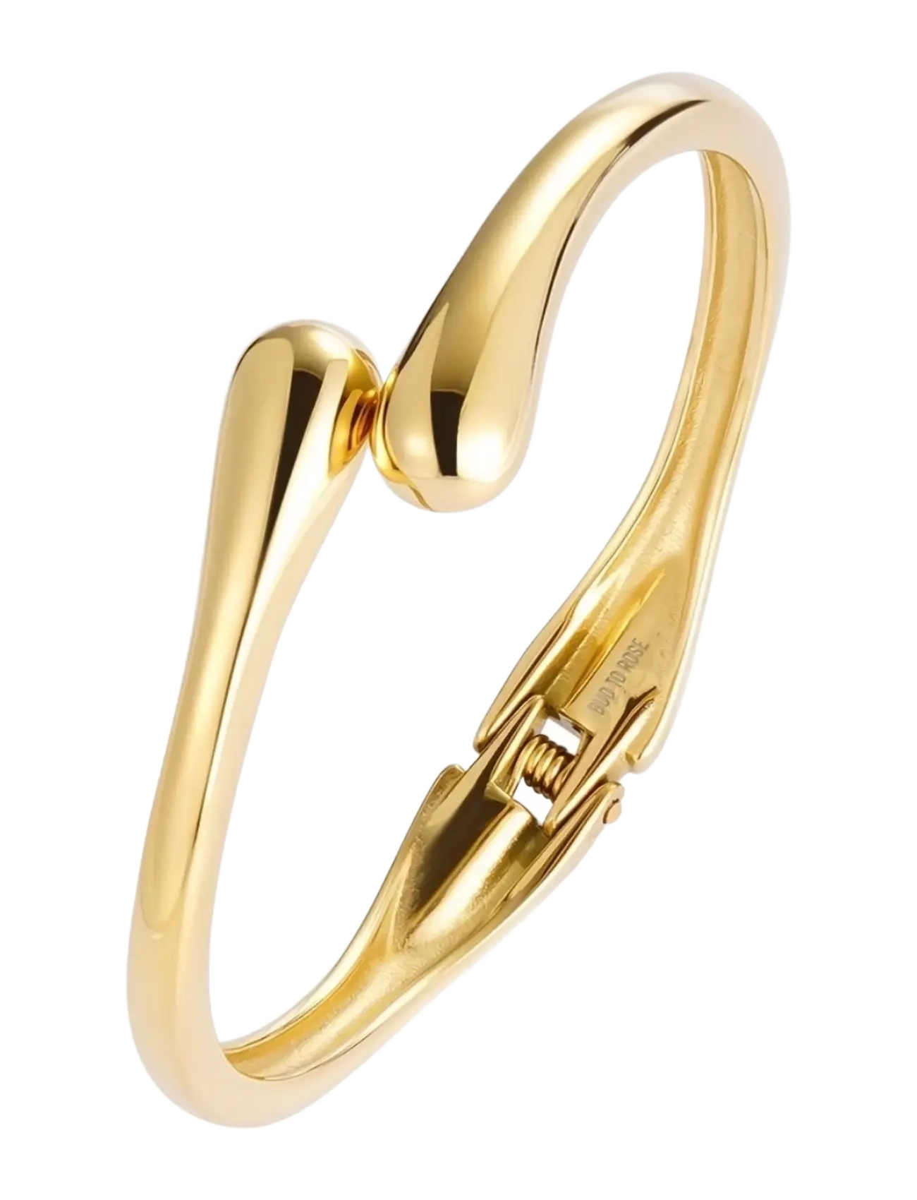 Bud to rose Drop Bangle Silver - Armreife - GOLD / gold