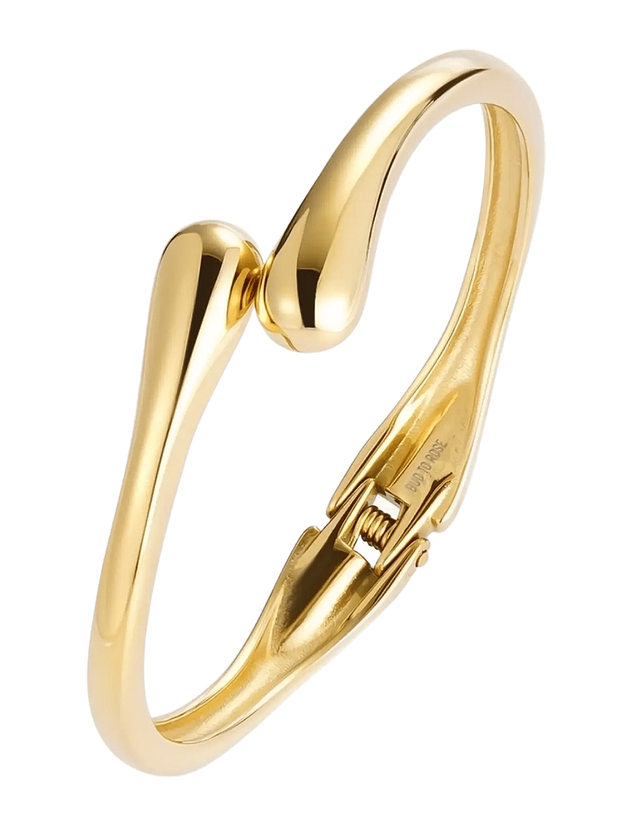 Bud To Rose - Drop Bangle Silver - armreifen - gold - 1