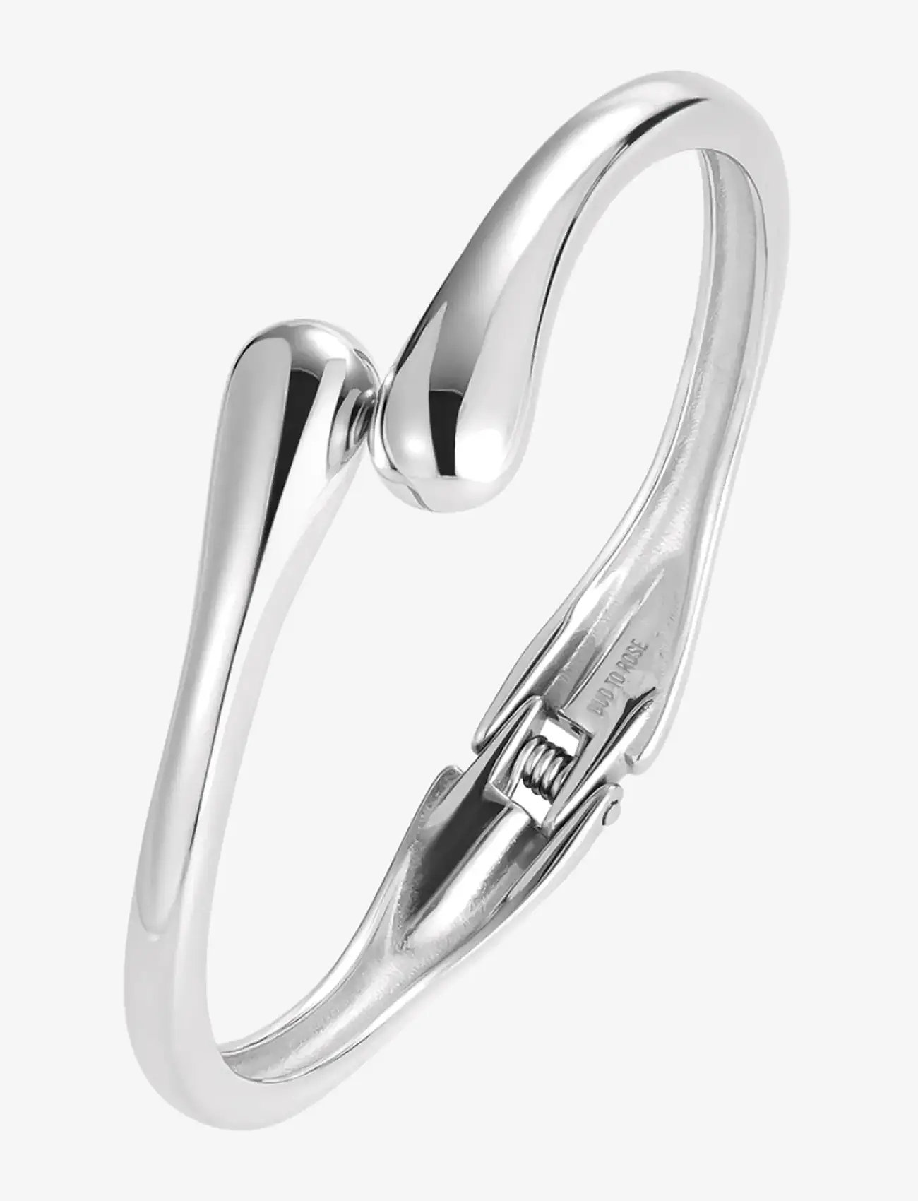 Bud to rose - Drop Bangle Silver - bangles - silver - 1