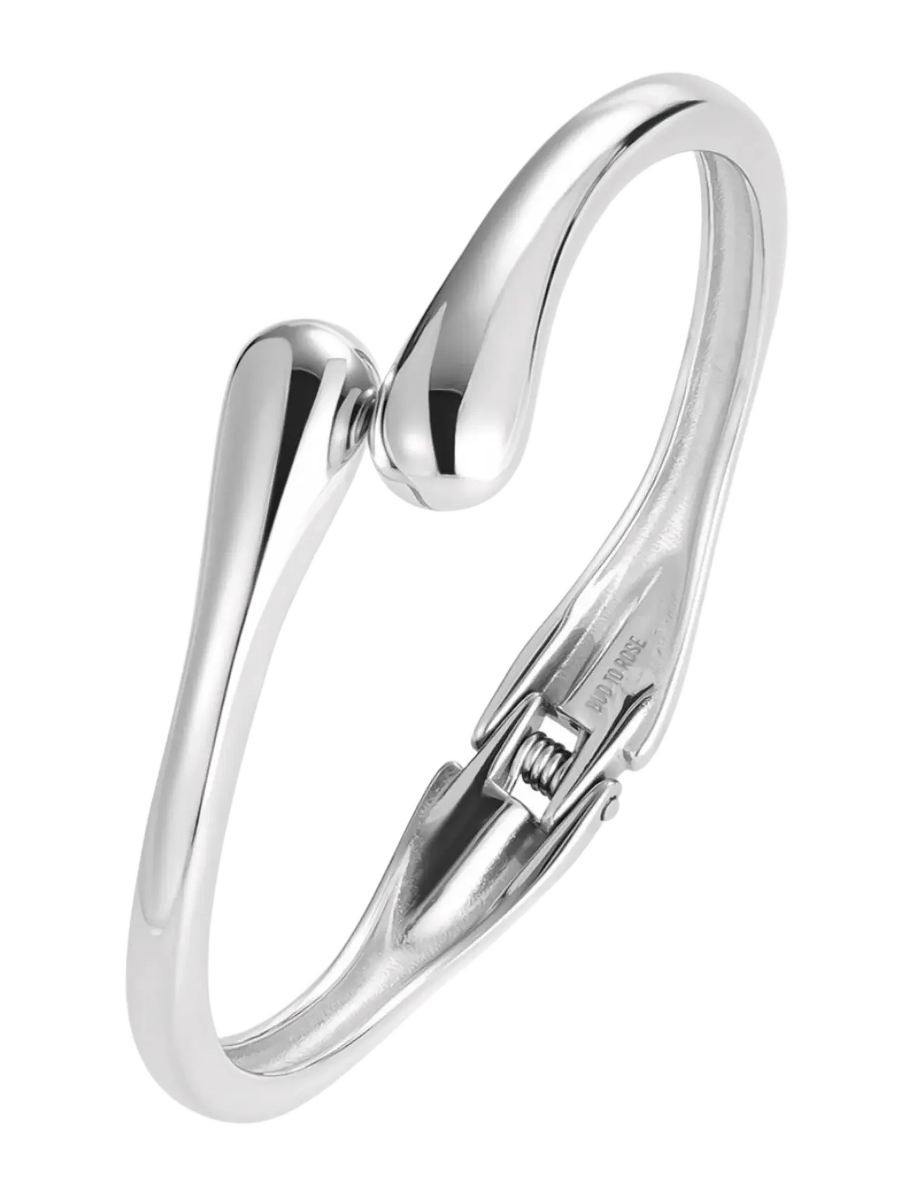 Bud to rose Drop Bangle Silver - Echtschmuck - SILVER / silver