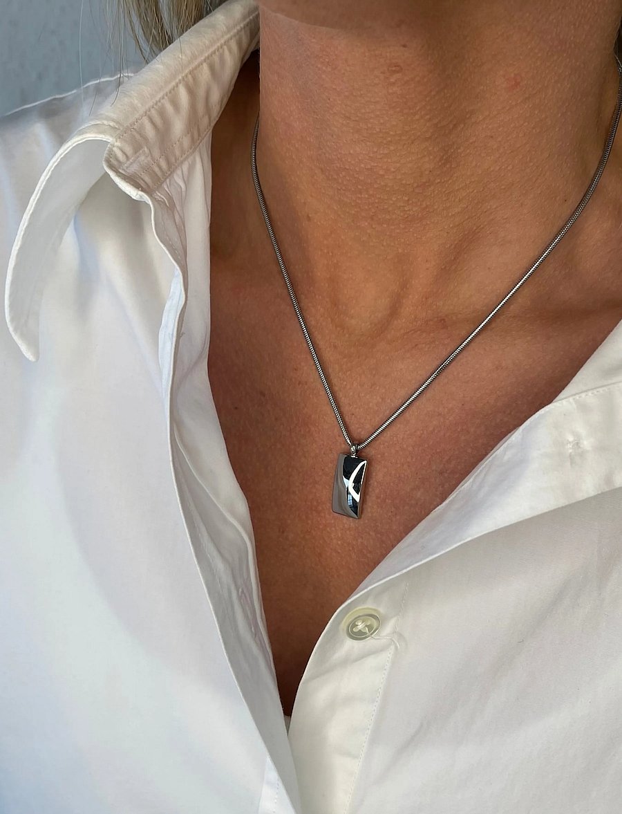 Bud To Rose - Studio Plain Necklace Gold - halsketten - silver - 0