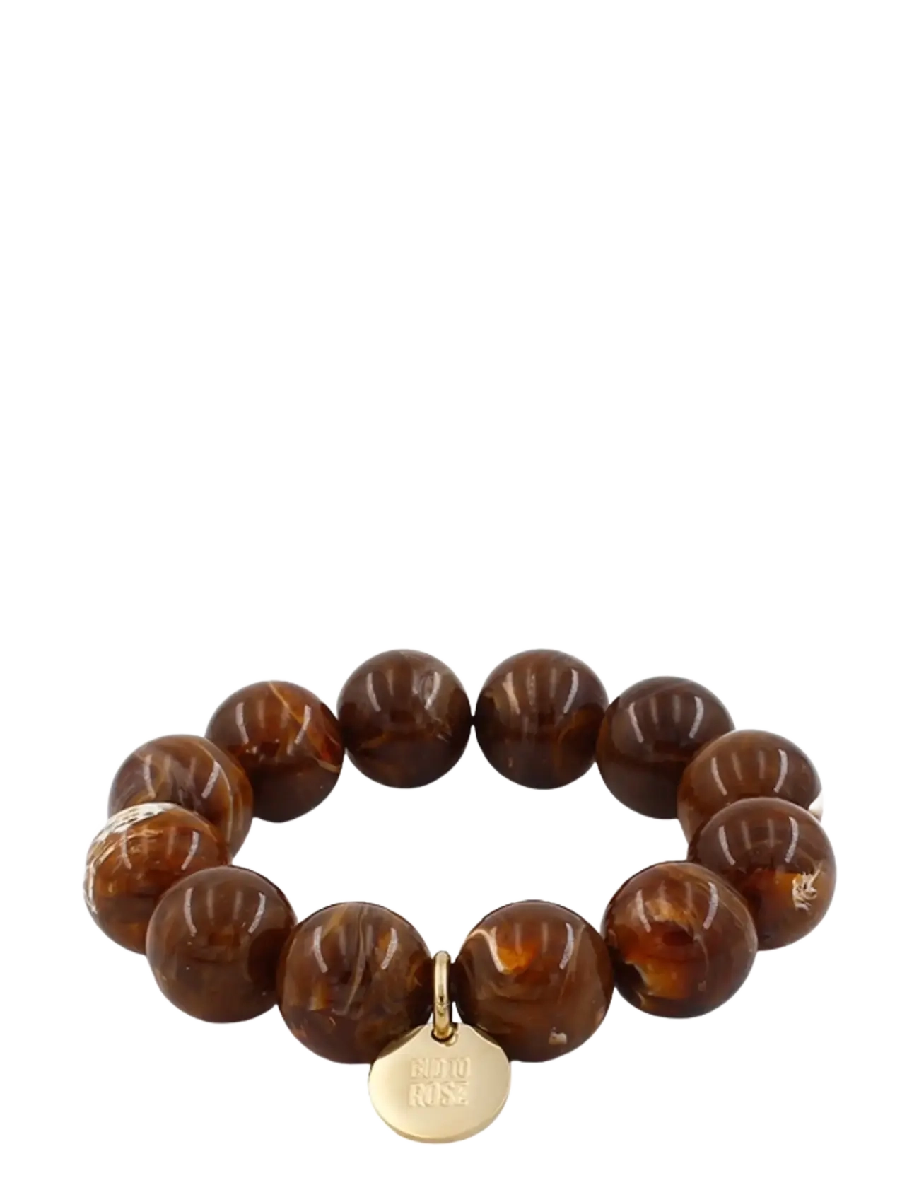 Bud to rose Velvet Resin Bracelet Brown - Hochzeitsgäste - BROWN / brown