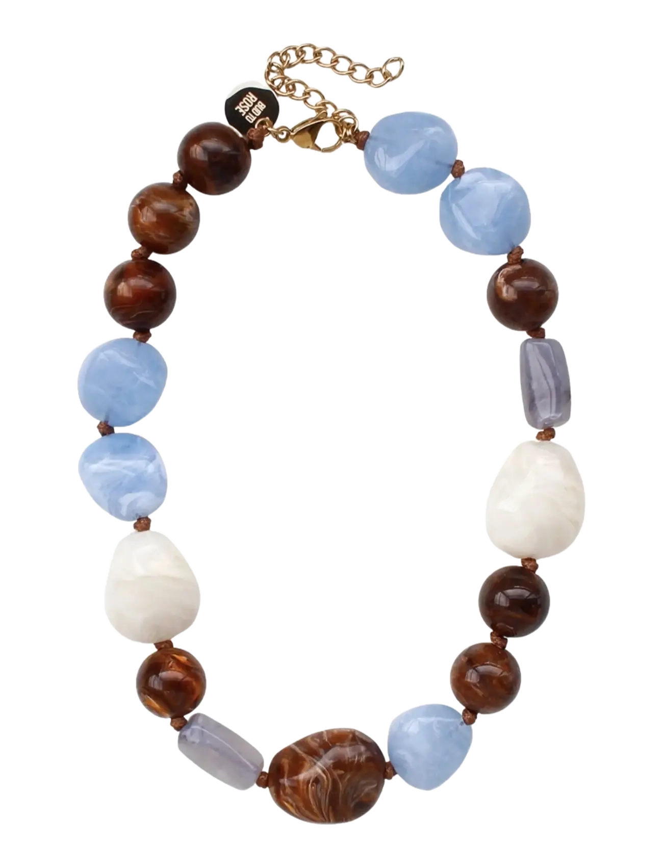 BUD TO ROSE Molto Resin Kette Sand Blau - One Size - Damen