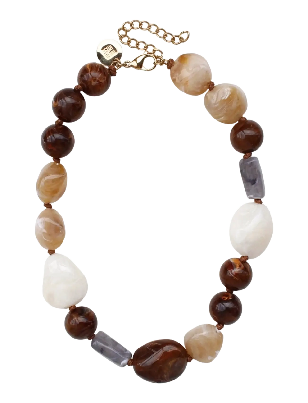 Bud to rose Molto Resin Necklace Sand - Statement-Ketten - SAND / brown