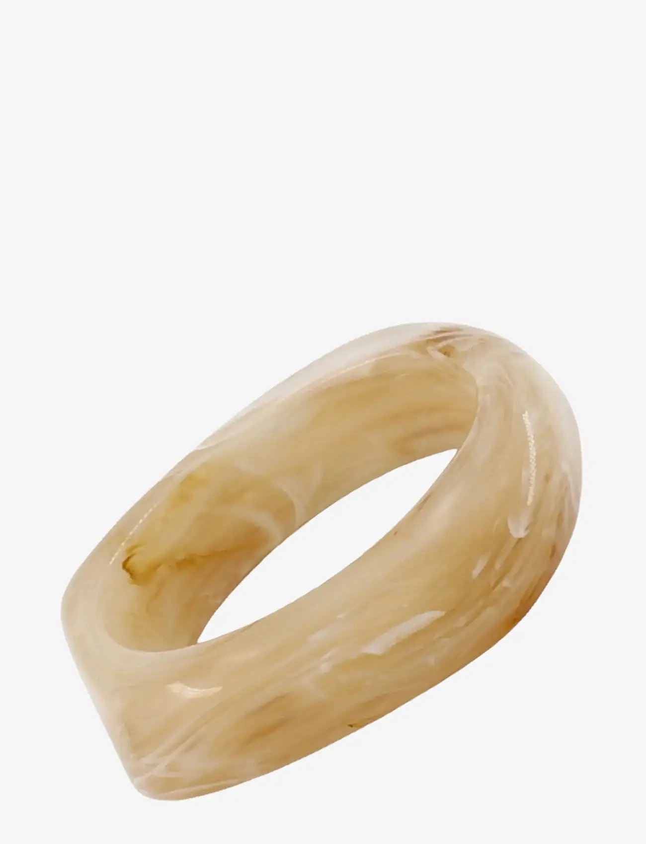 Bud to rose - Gloss Resin Bracelet Brown - armreife - sand - 1