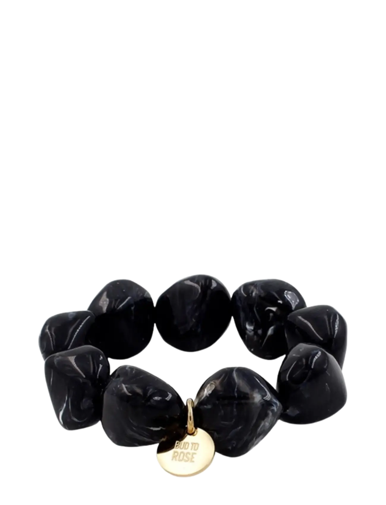 Bud To Rose Vibe Resin Bracelet Black - Armband - BLACK / black