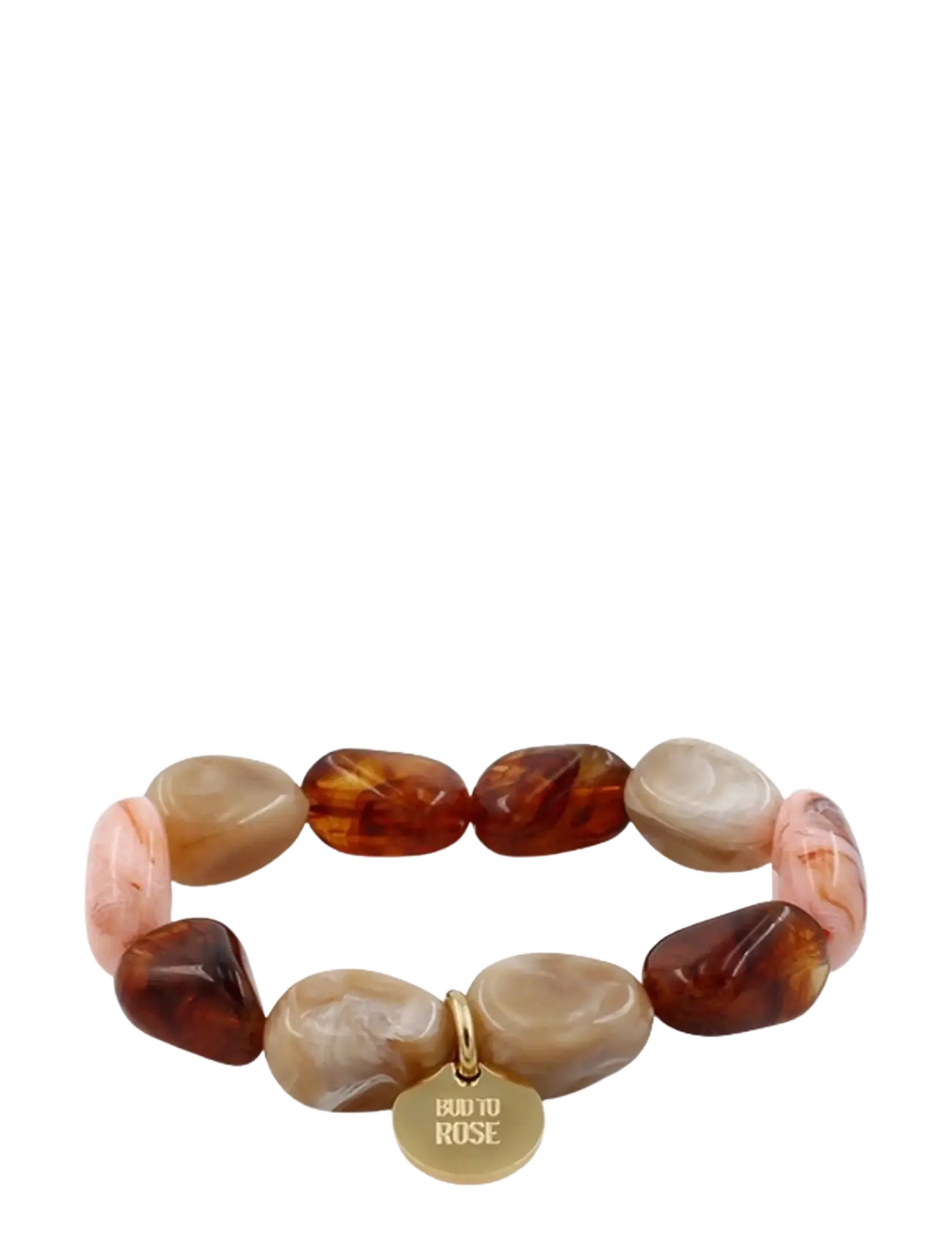 Bud to rose Prisma Resin Bracelet Pink - Officewear - PINK / brown