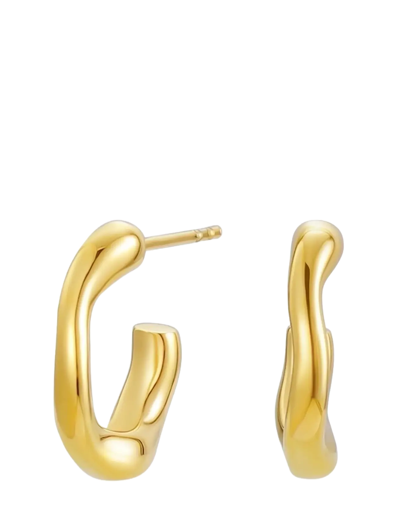 Bud To Rose Miller Creole Earring Gold, One Size, Earrings, Gold - Hoops, Frauen