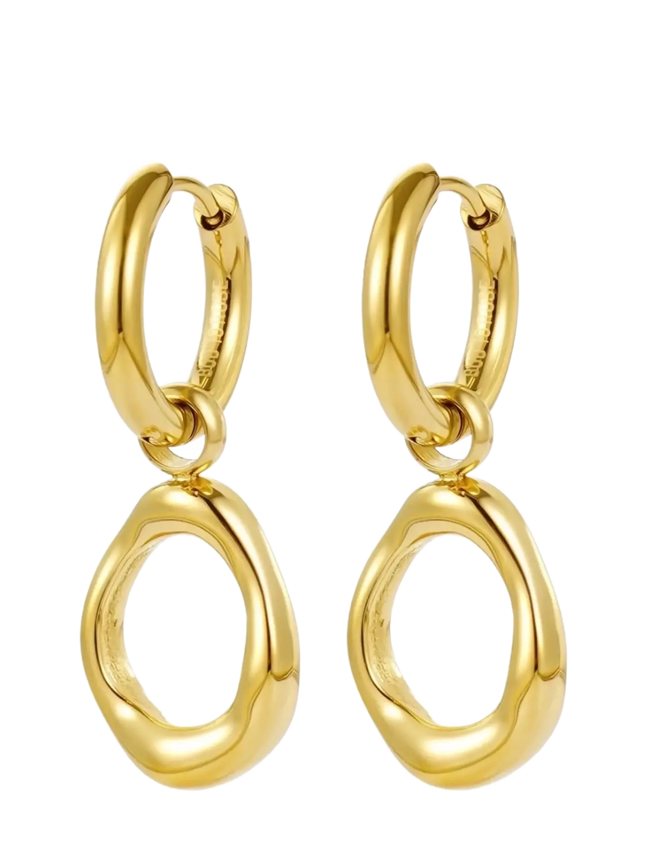 Bud to rose Miller Hoop Earring Gold - Officewear - GOLD / gold