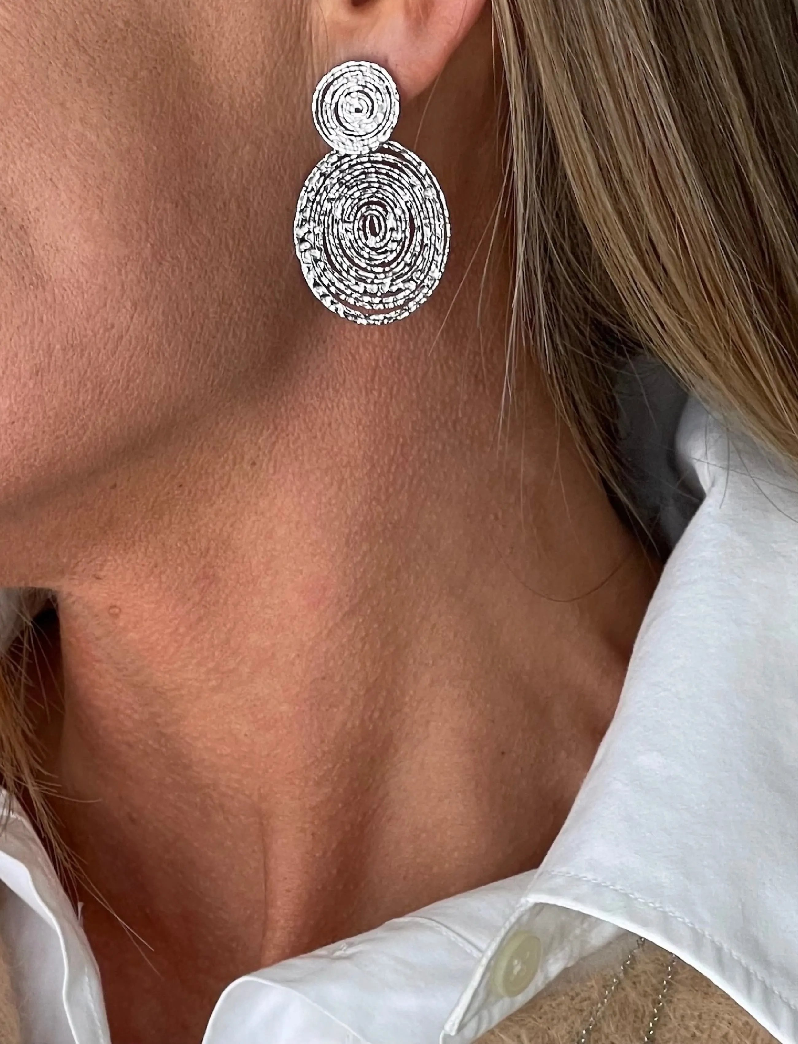Bud to rose - Ray Earring Gold - feestelijke kleding voor outlet-prijzen - silver - 1