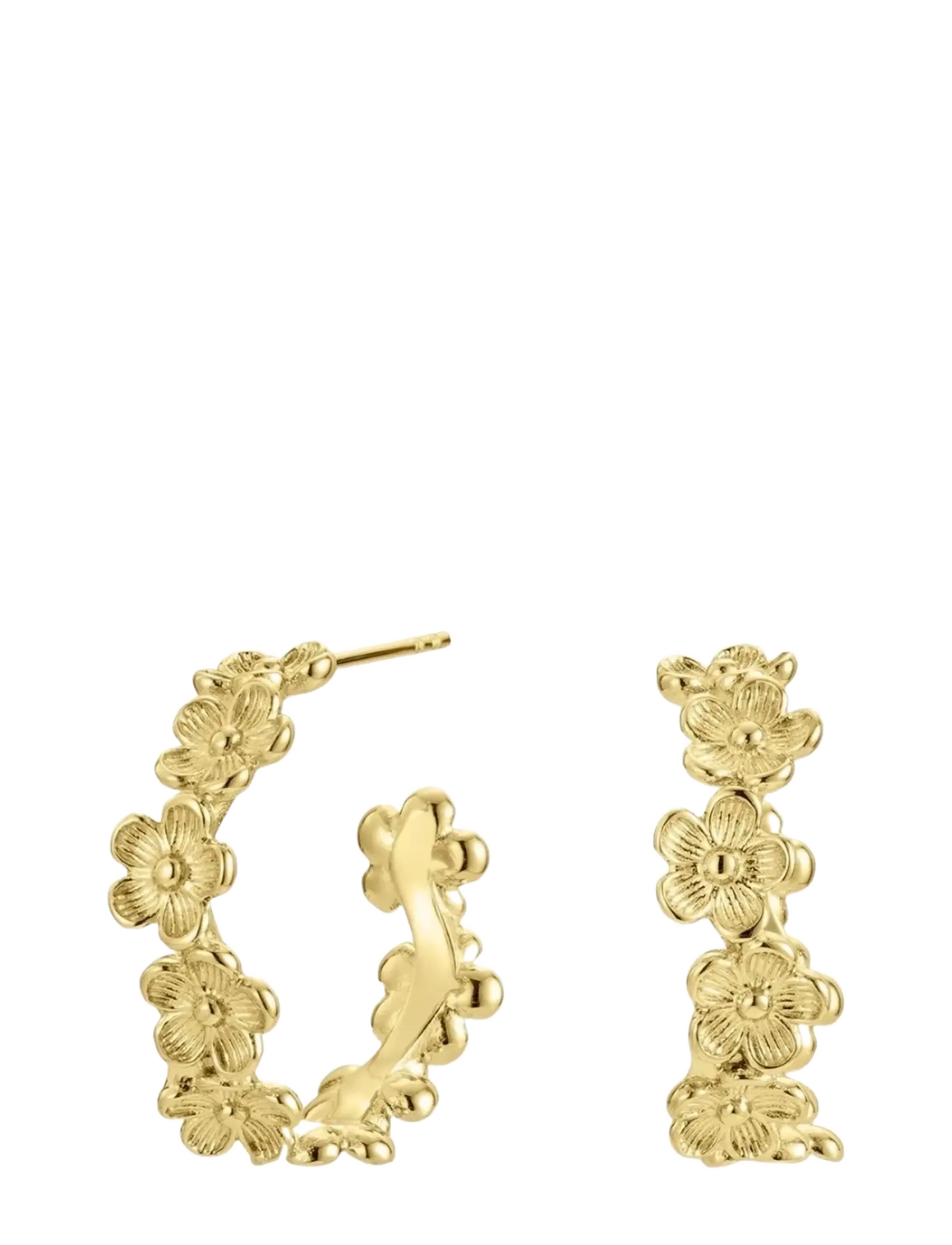 Bud To Rose Calista Earring Gold, One Size, Earrings, Gold - Hoops, Frauen