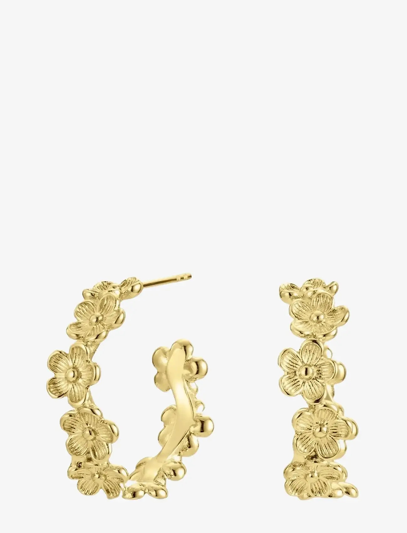 Bud to rose - Calista Earring Gold - creoler & hoops - gold - 0