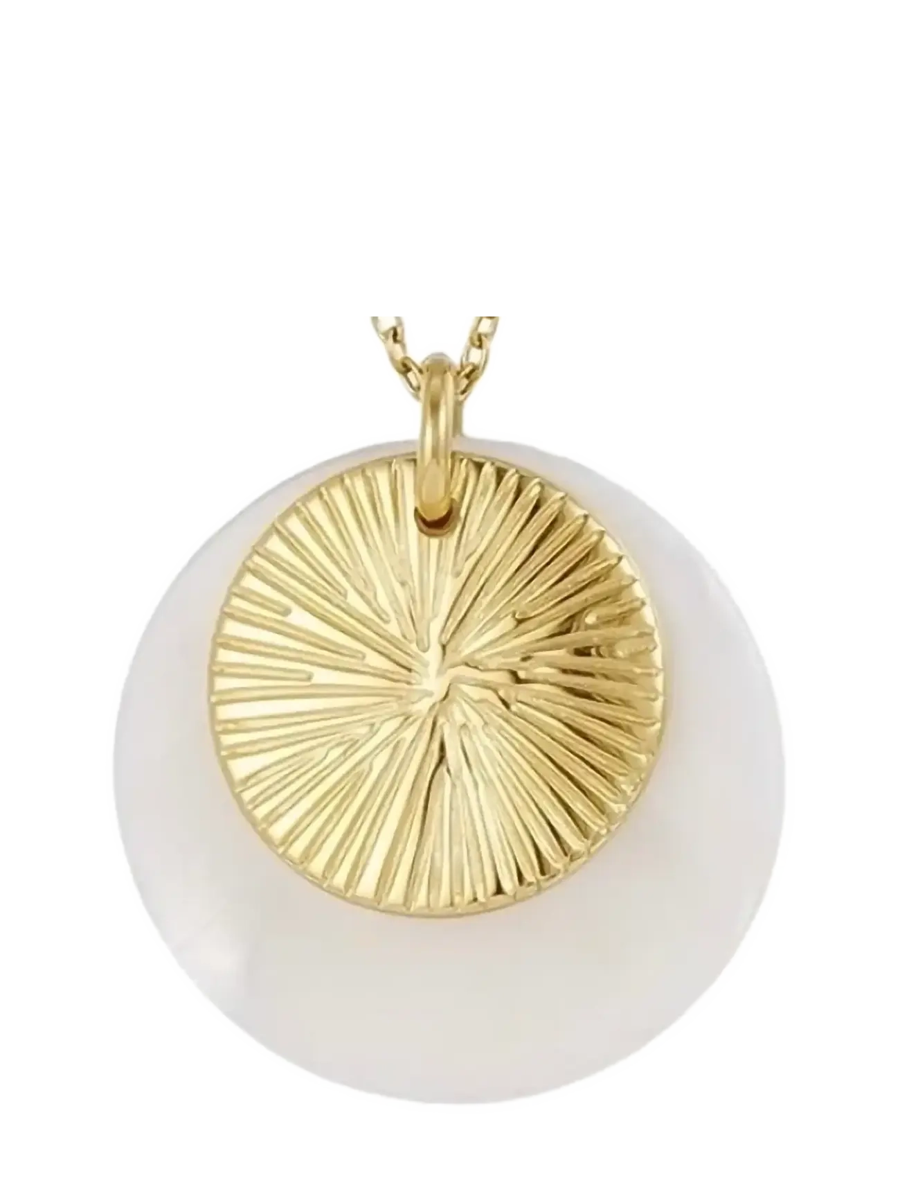 Bud to rose Sorrento Long Necklace White/Gold - Festtøj - GOLD / multi