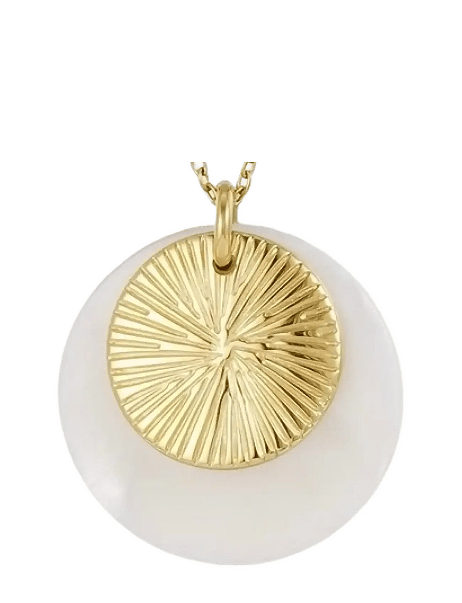 Bud to rose - Sorrento Long Necklace White/Gold - halsketten - gold - 1