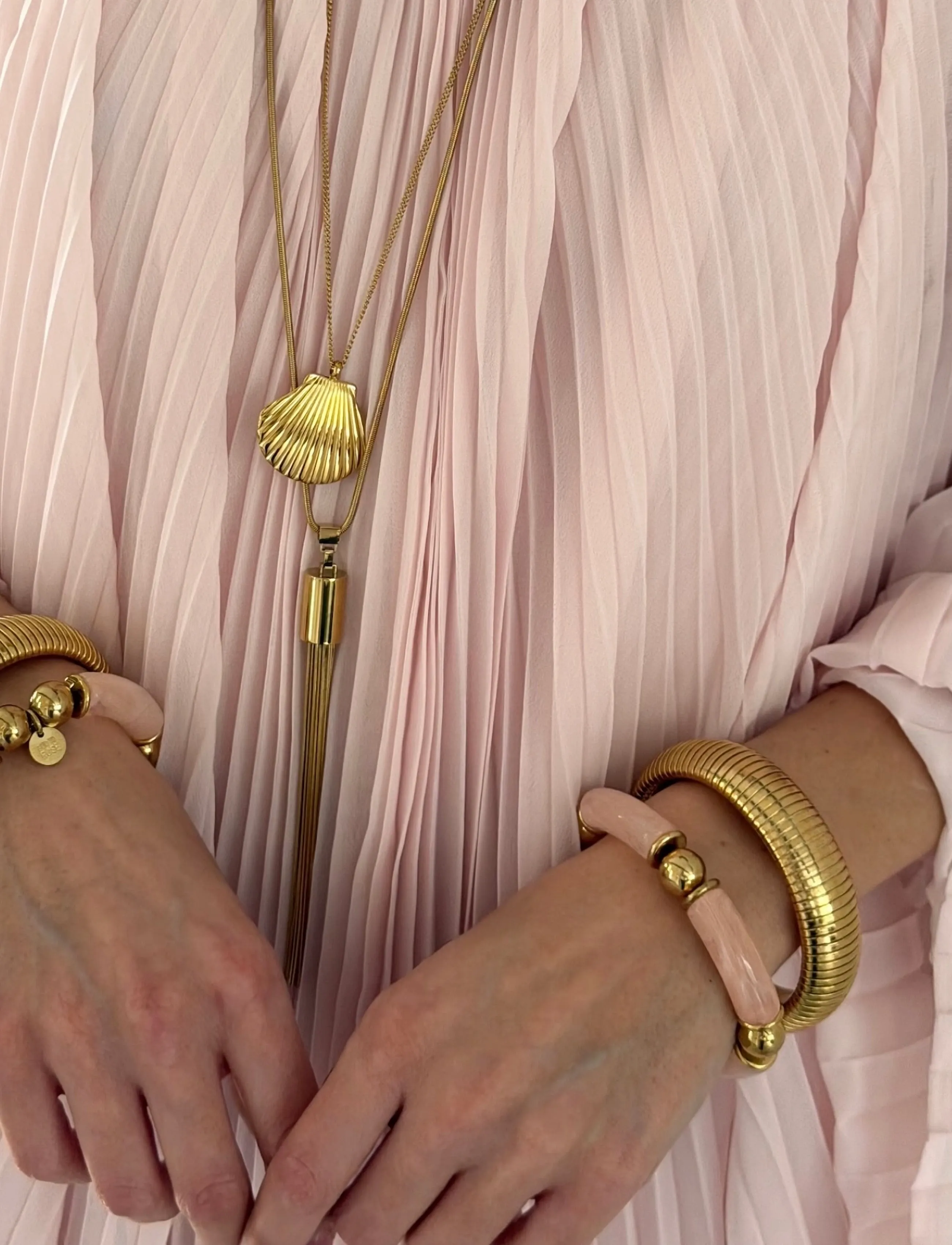 Bud To Rose Zoe Large Bracelet Gold, Kvinder, Fleksibelt Armbånd, Guld, Str: ONE SIZE