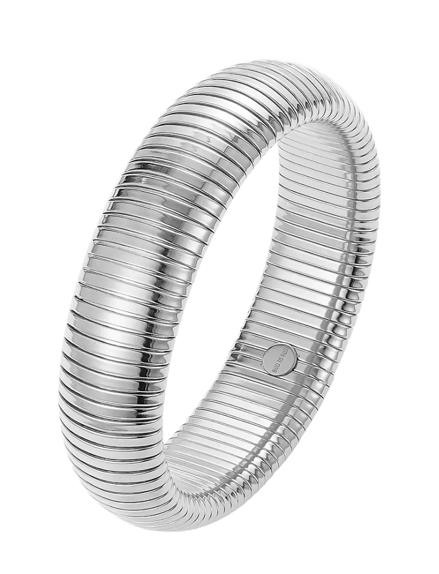 Bud To Rose - Zoe Large Bracelet Gold - rokassprādzes - silver - 1