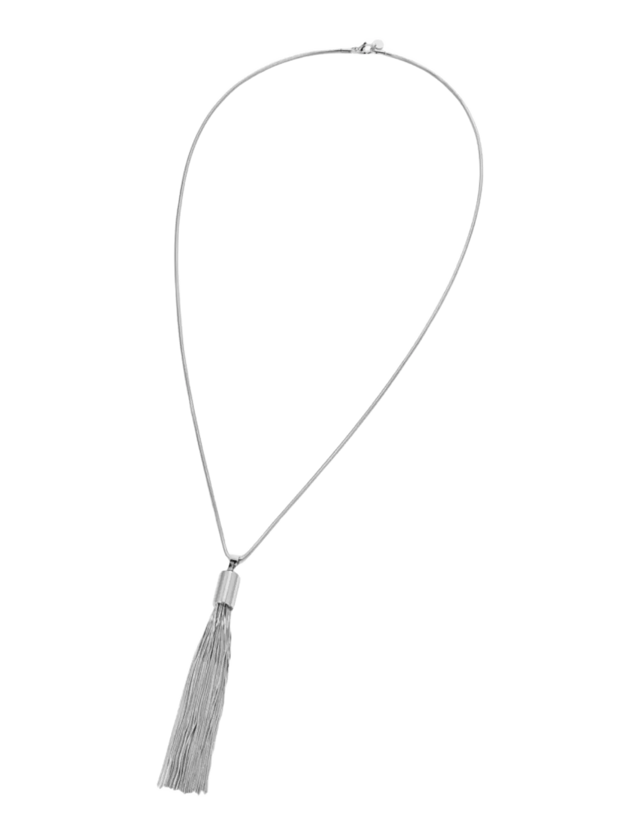 Bud To Rose - Taylor Tassel Necklace Silver - halsketten - silver - 2