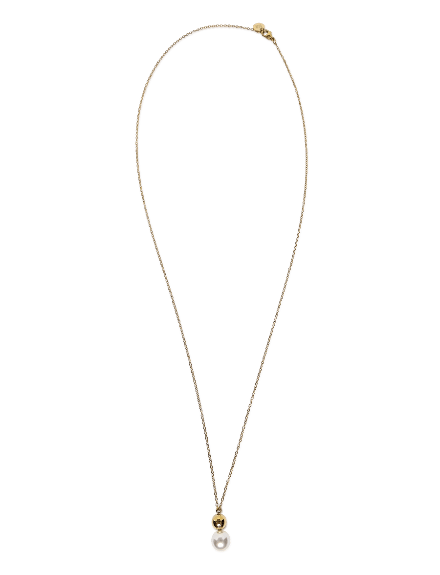 Bud To Rose - Maya Pearl Necklace Gold - gold - 1