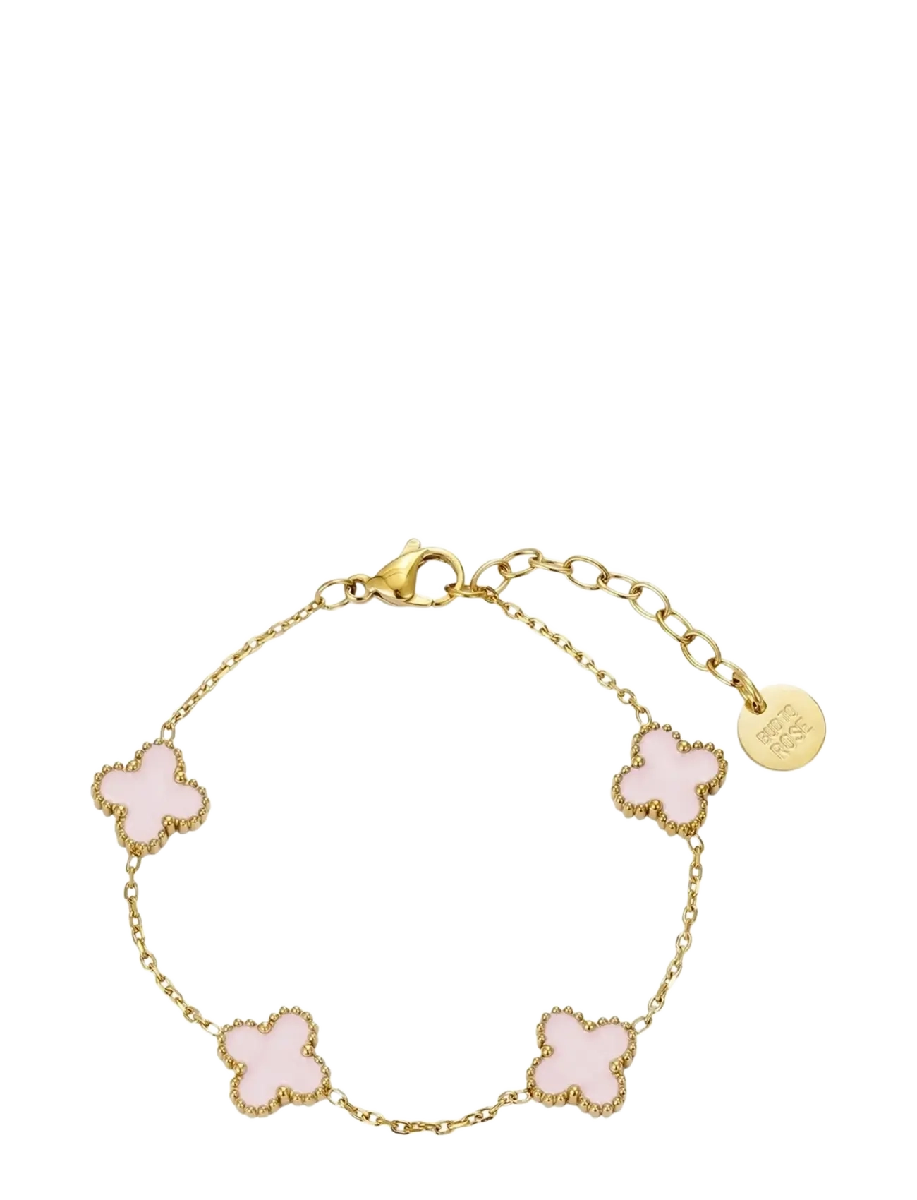 Bud to rose Clover Multi Bracelet Pink/Gold - Mother's day - GOLD / pink/rose