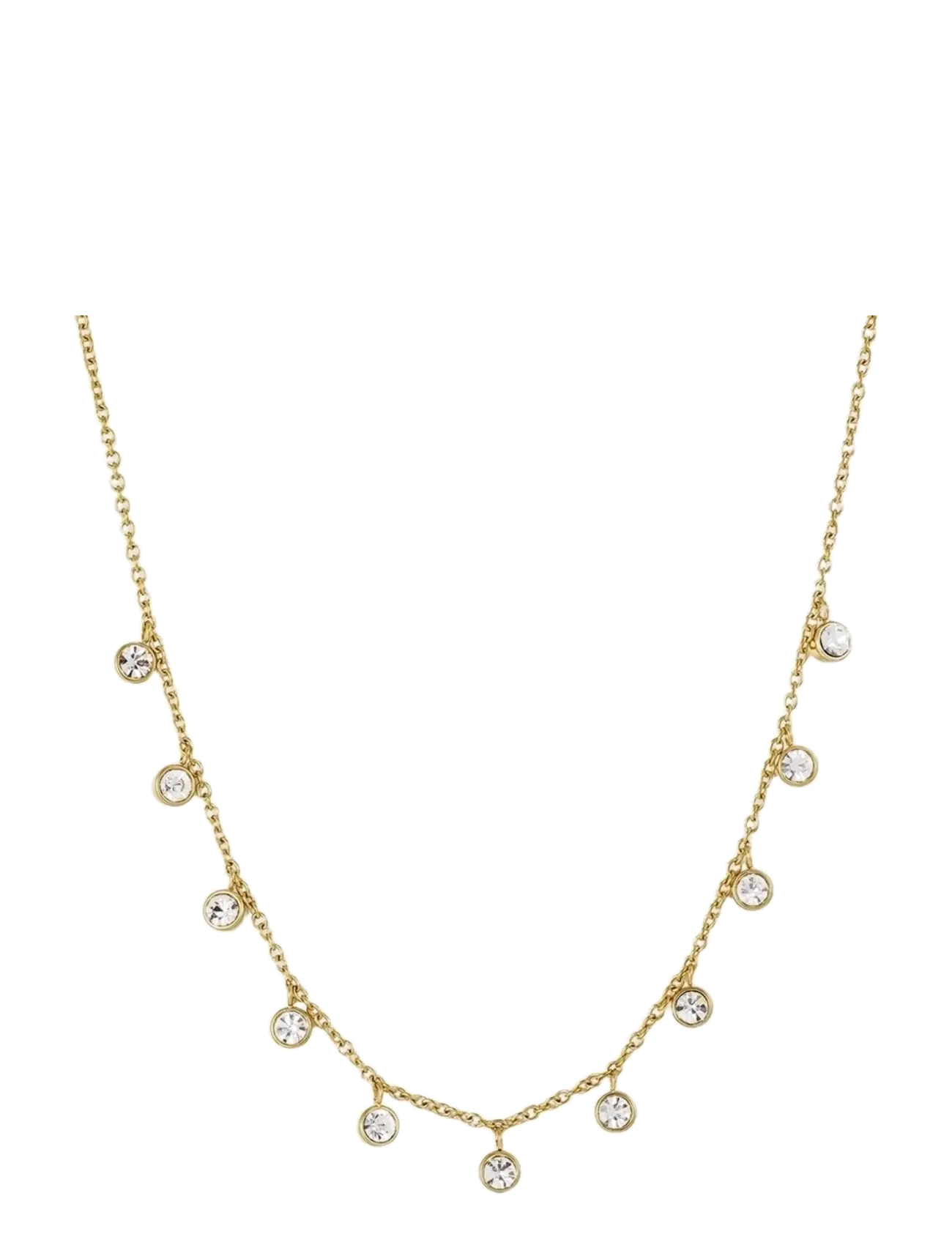 Bud To Rose - Lima Charm Necklace Clear/Gold - halskæder - clear/gold - 1