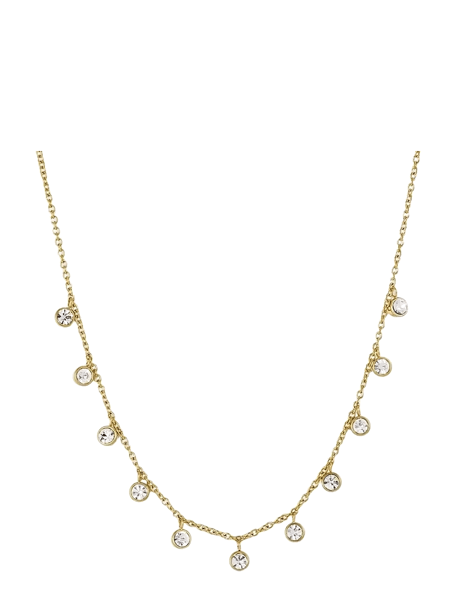 Bud To Rose - Lima Charm Necklace Clear/Gold - halskæder - clear/gold - 1
