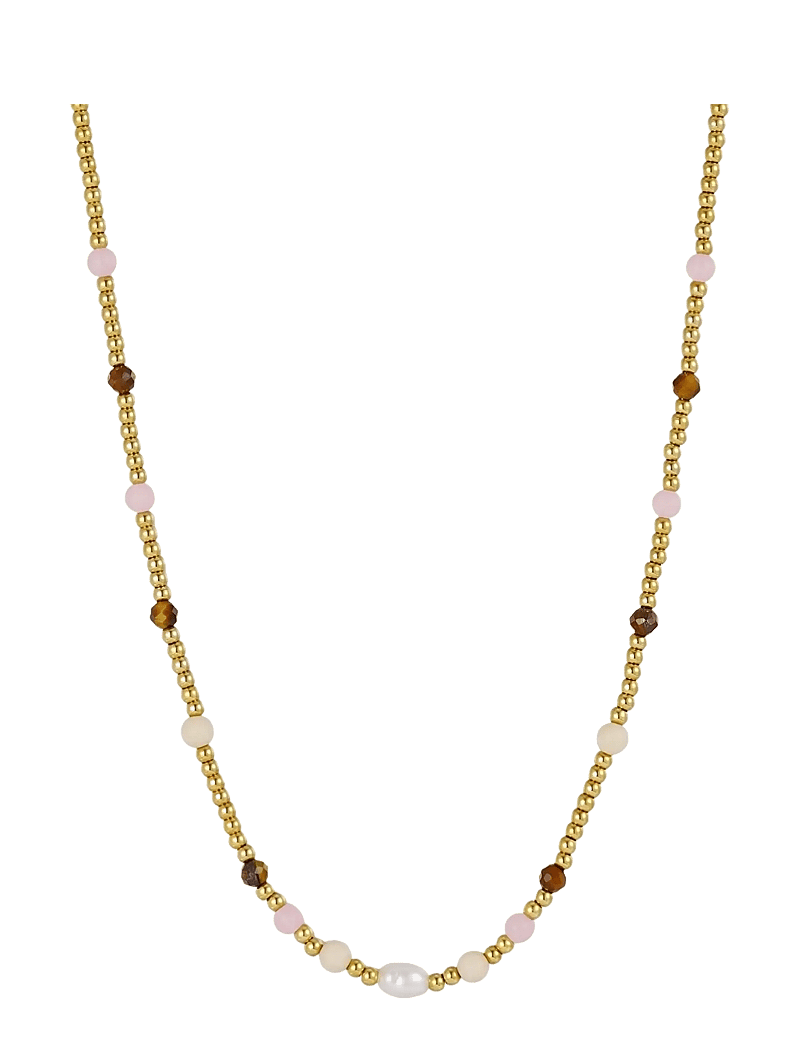 Bud to rose - Cleo Necklace Mix/Gold - kettingen - gold - 1
