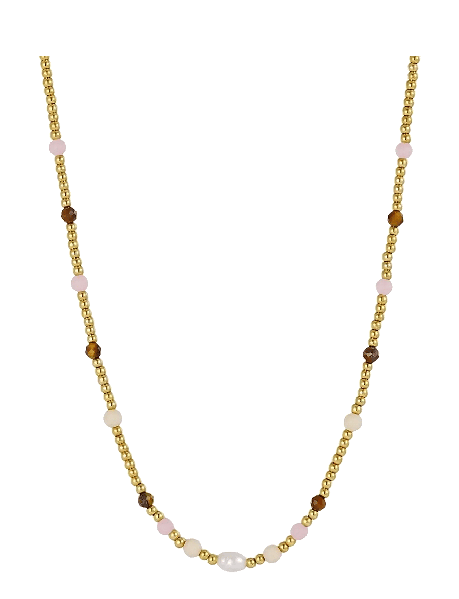 Bud To Rose - Cleo Necklace Mix/Gold - halskæder - gold - 1