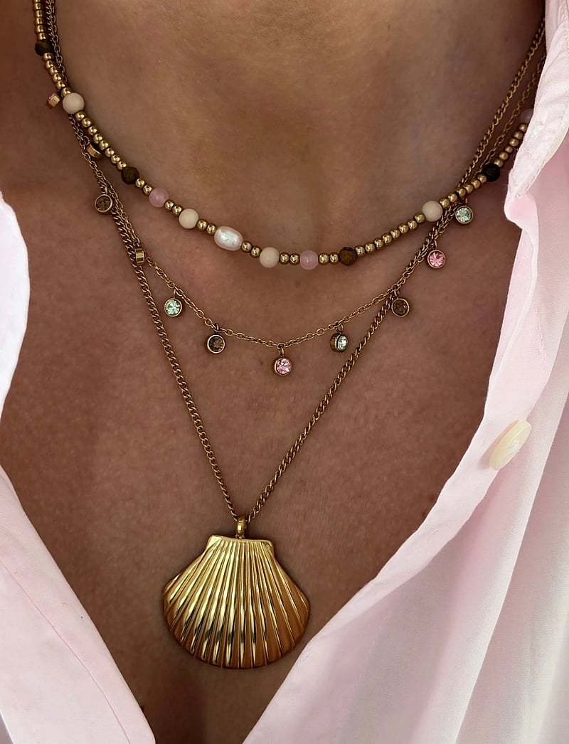 Bud to rose - Cleo Necklace Mix/Gold - kettingen - gold - 2