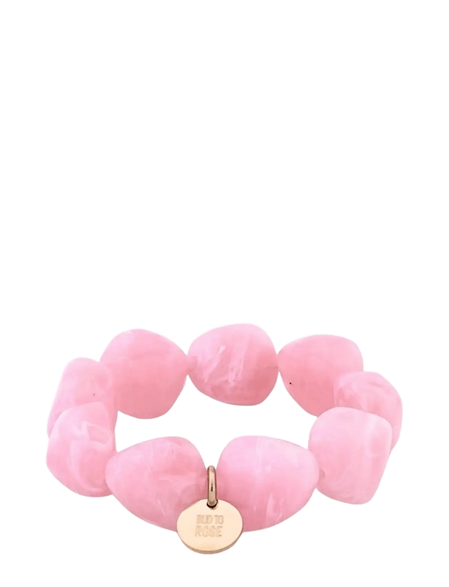 Bud To Rose - Vibe Resin Bracelet Pink - armbånd - pink - 1