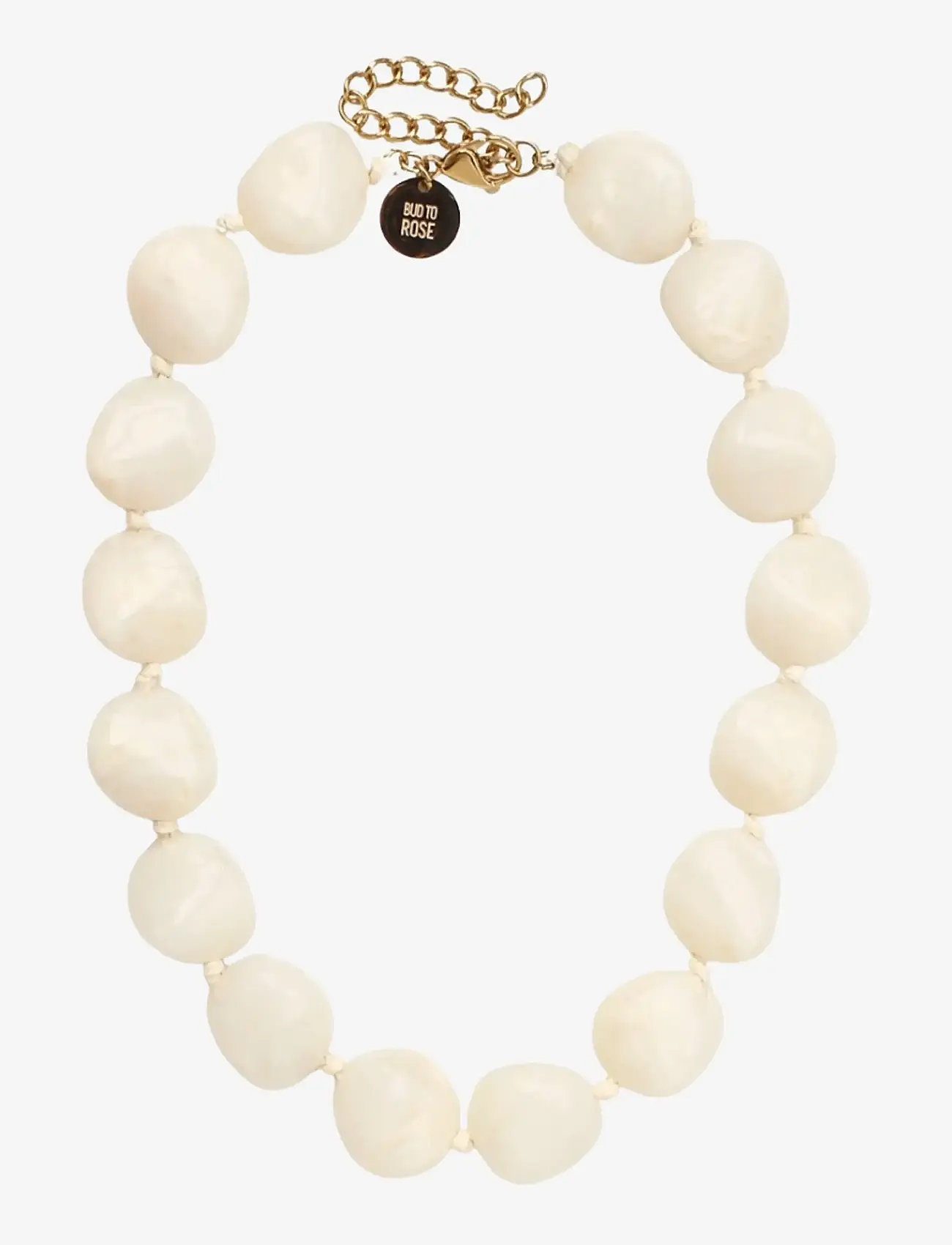 Bud to rose - Vibe Resin Necklace Ivory - statement halskæder - ivory - 1