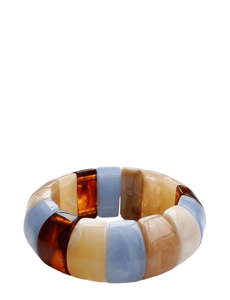 Bud To Rose - Eclipse Resin Bracelet Blue - bracelets - blue - 1