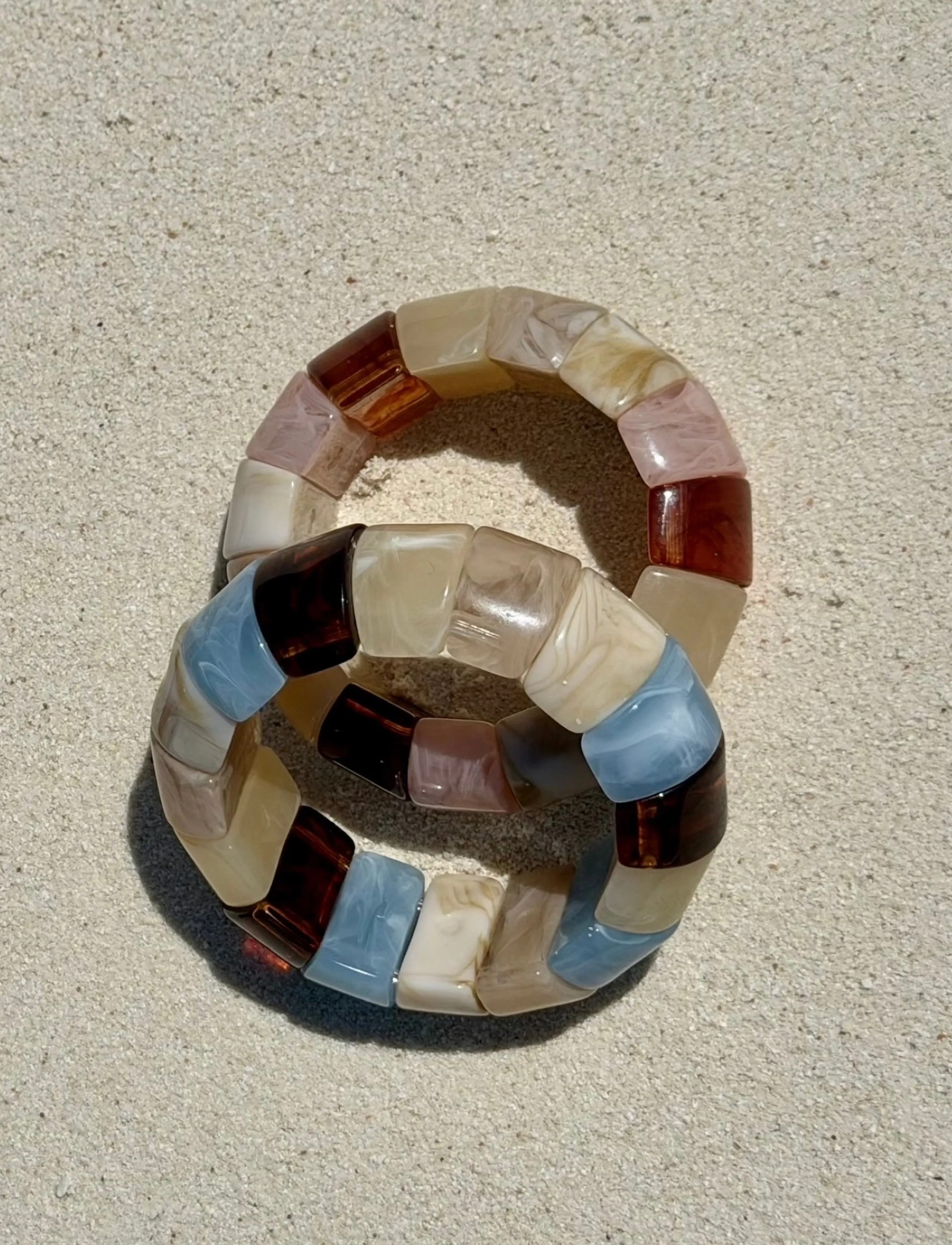 Bud to rose - Eclipse Resin Bracelet Brown - armband - blue - 2