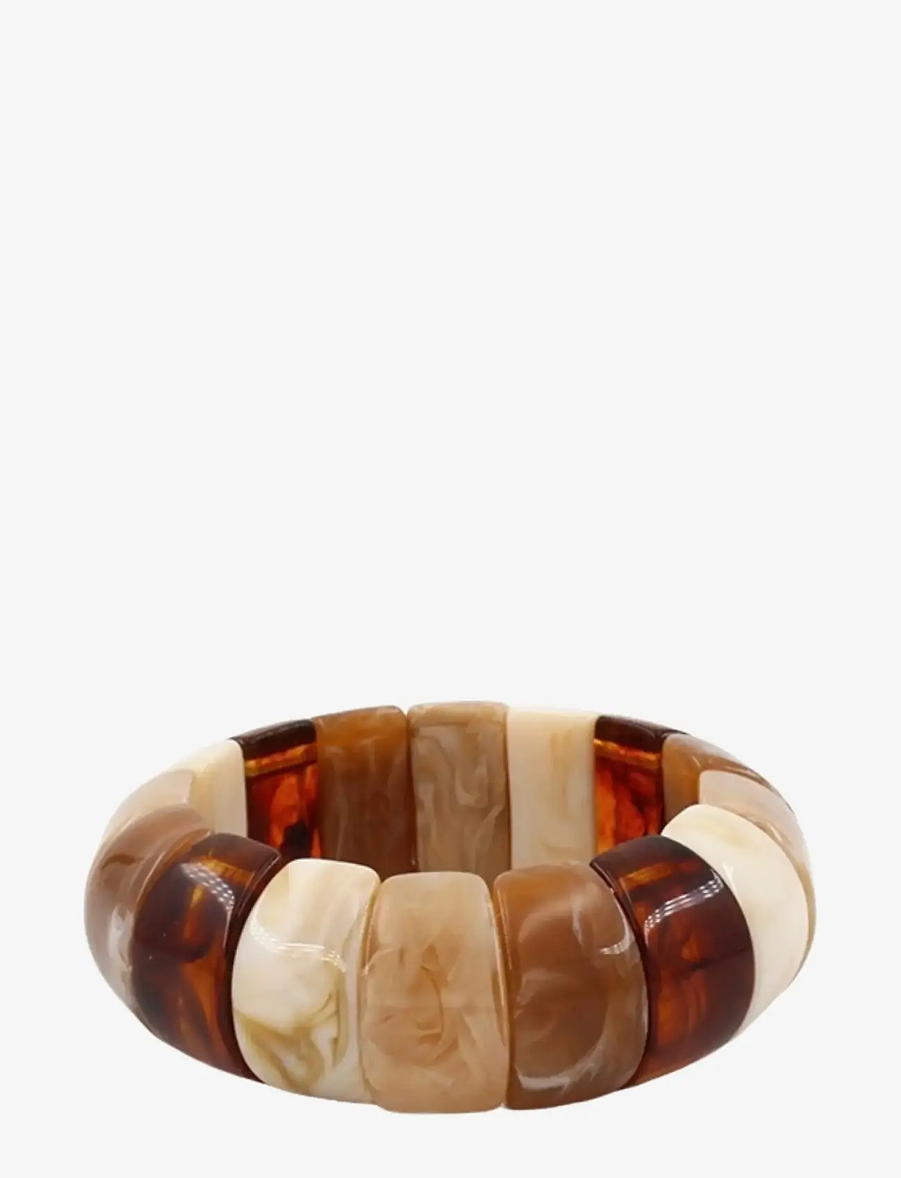 Bud to rose - Eclipse Resin Bracelet Brown - armband - brown - 1