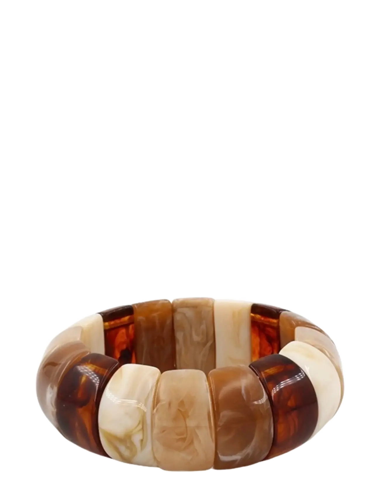 Bud to rose Eclipse Resin Bracelet Brown - Armbånd - BROWN / multi