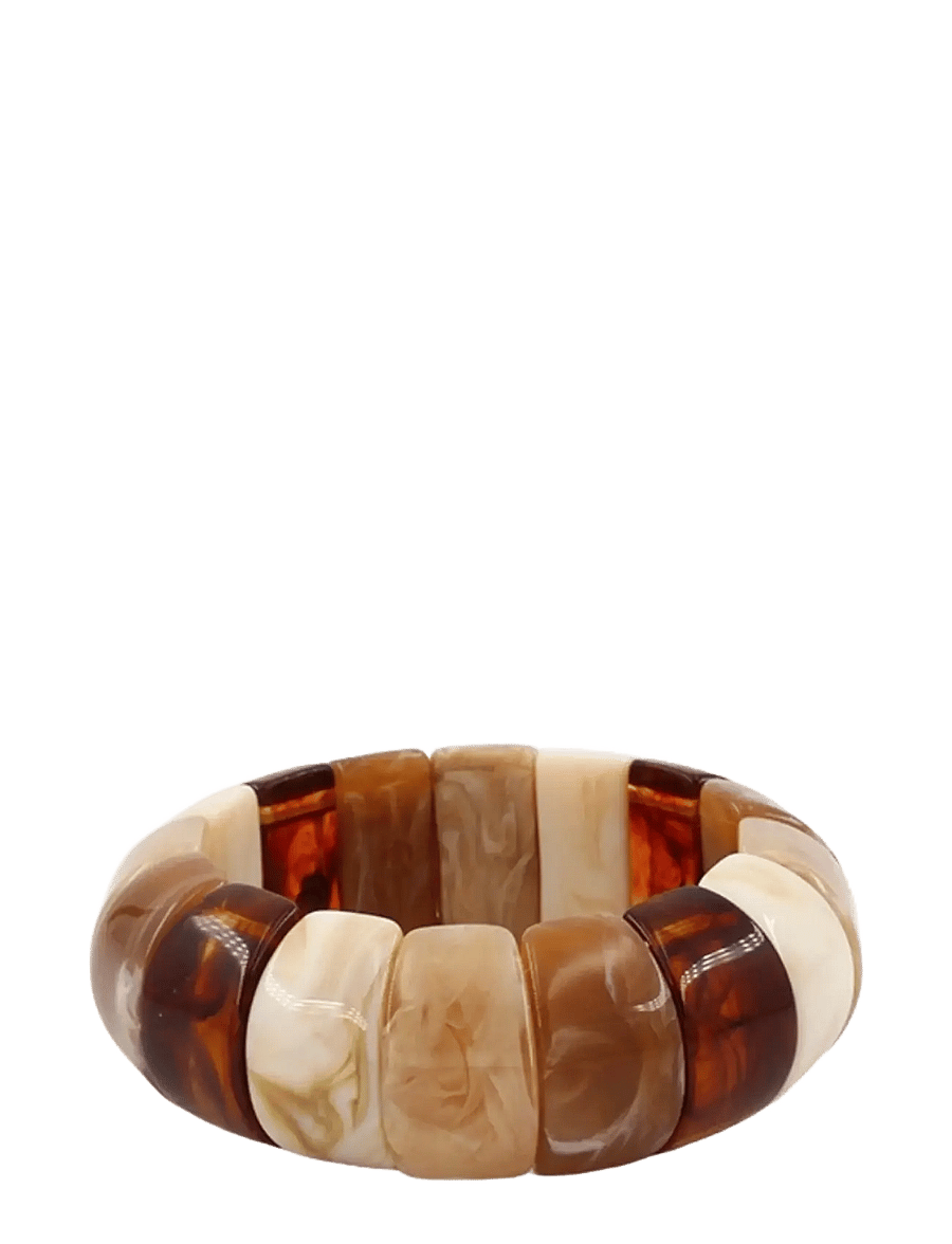 Bud To Rose - Eclipse Resin Bracelet Blue - armbånd - brown - 1