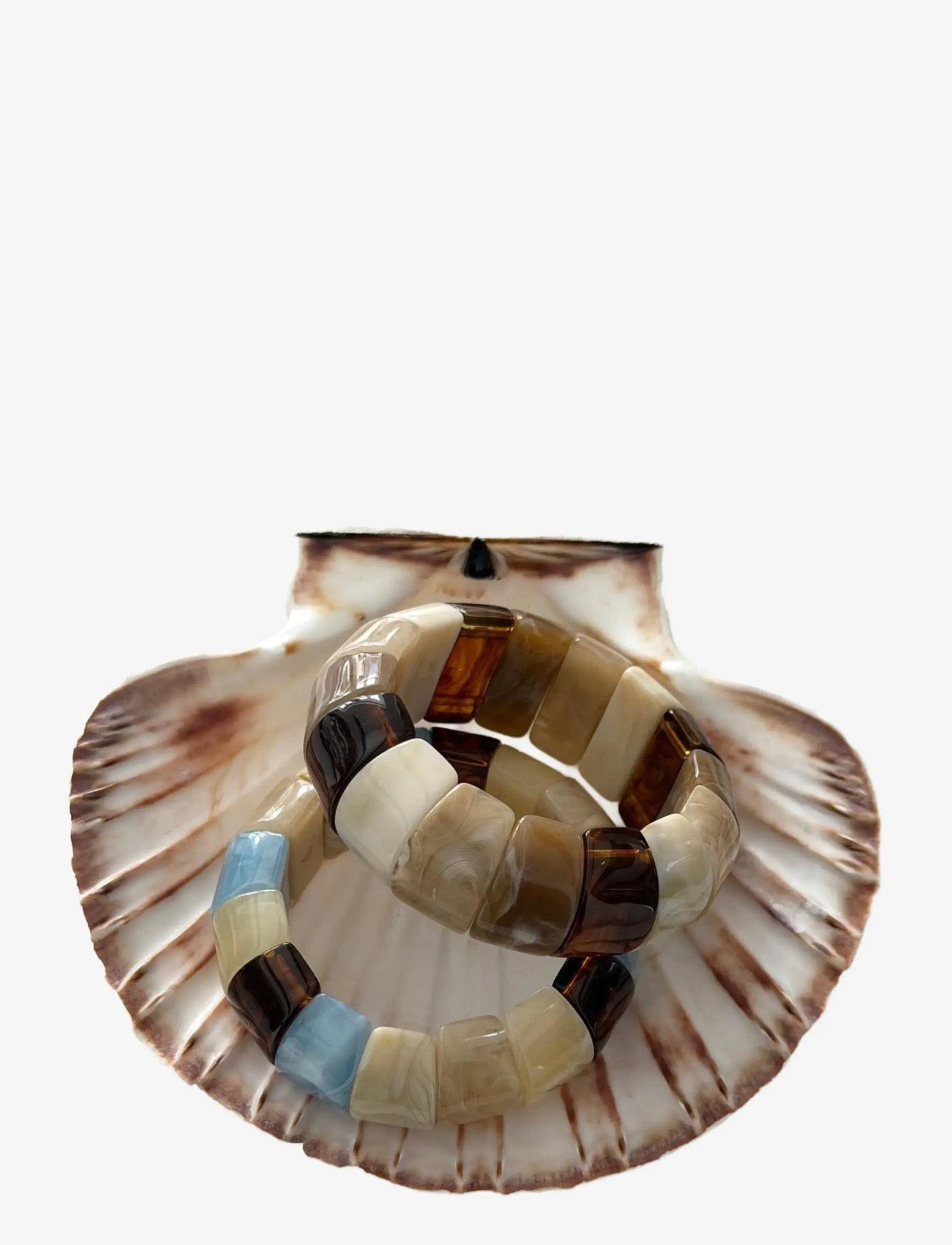 Bud to rose - Eclipse Resin Bracelet Brown - armband - brown - 2
