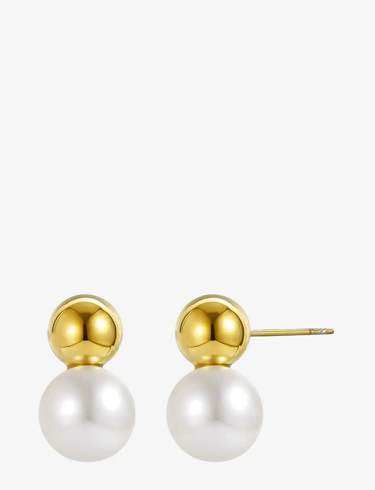 Bud to rose - Maya Pearl Earring Gold - pärlitega kõrvarõngad - gold - 1