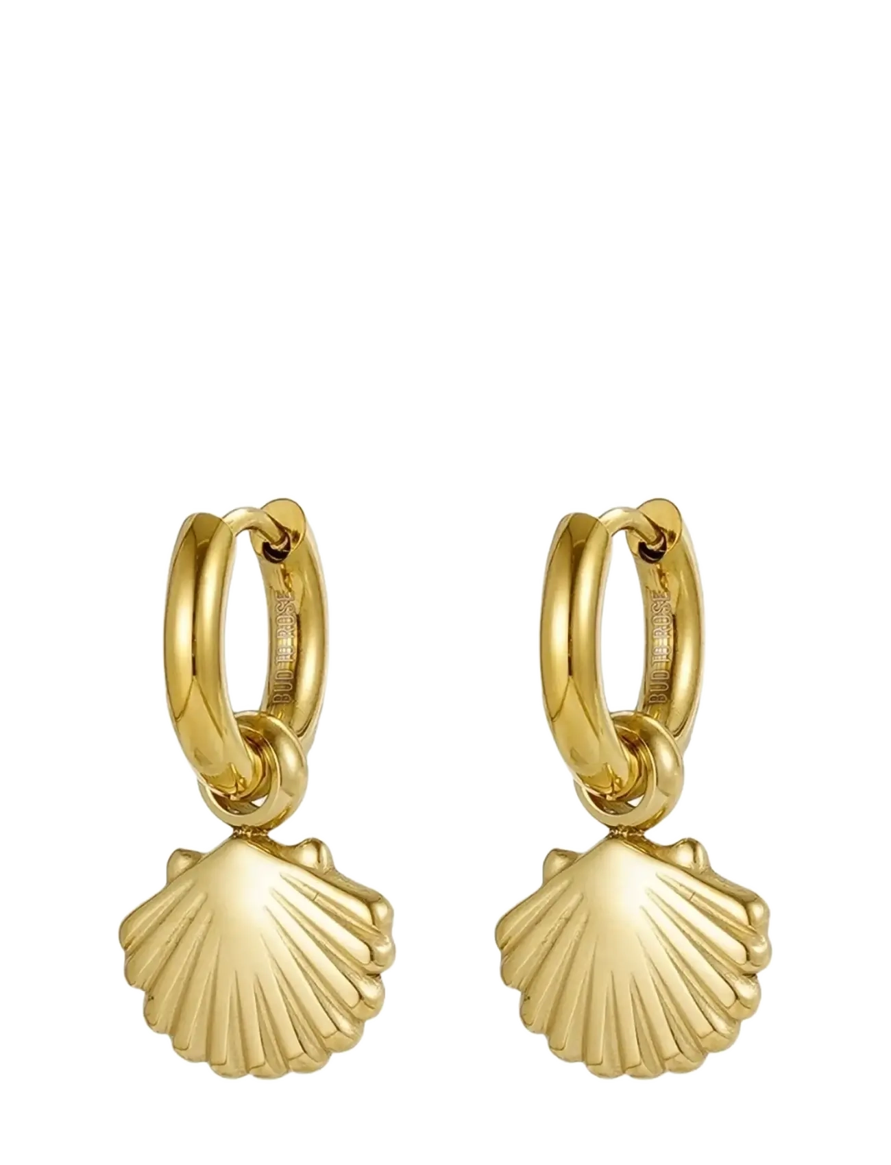 Bud to rose Shell Hoop Gold - New arrivals - GOLD / gold
