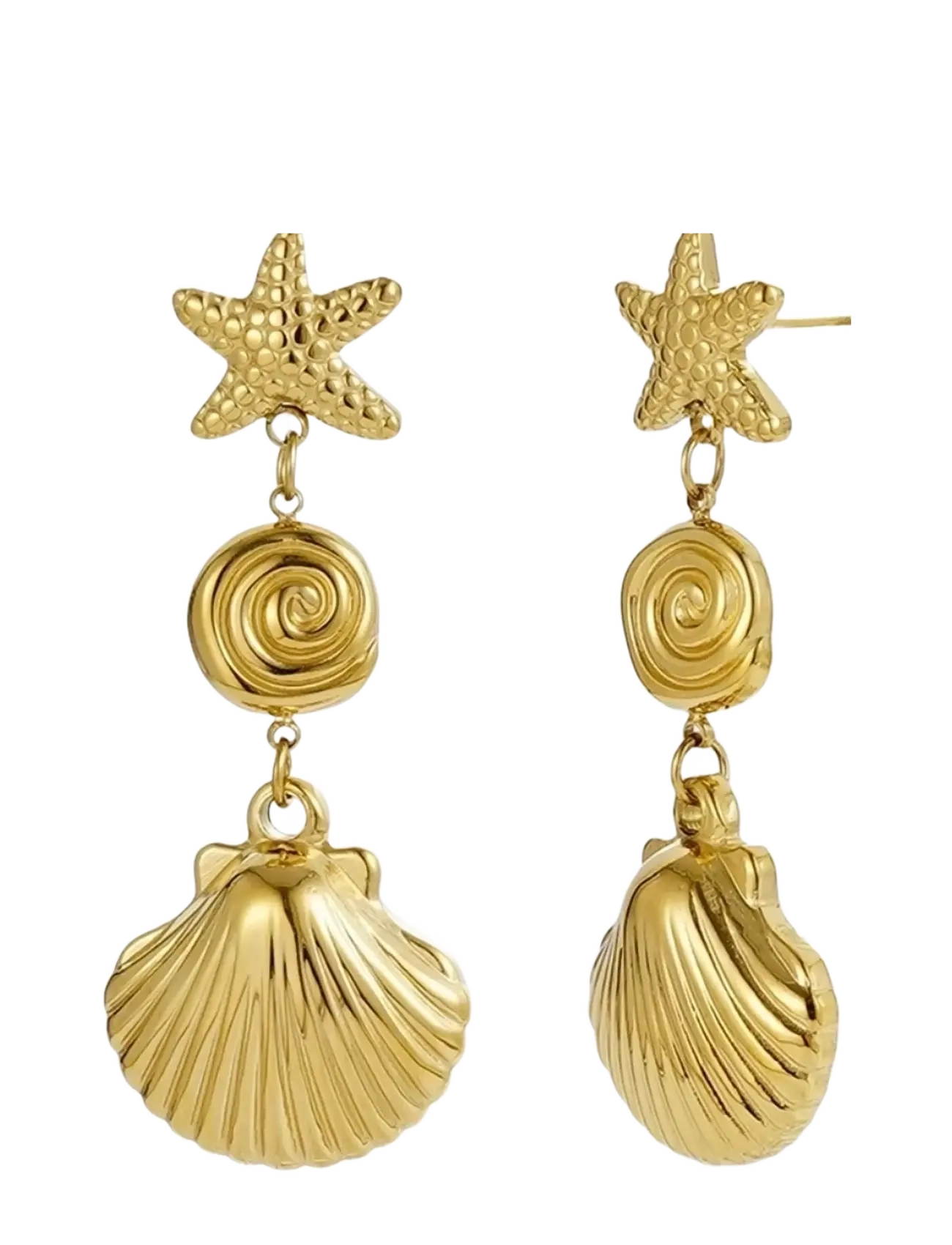 Bud to rose Seaside Earring Gold - Skatīt visu - GOLD / gold