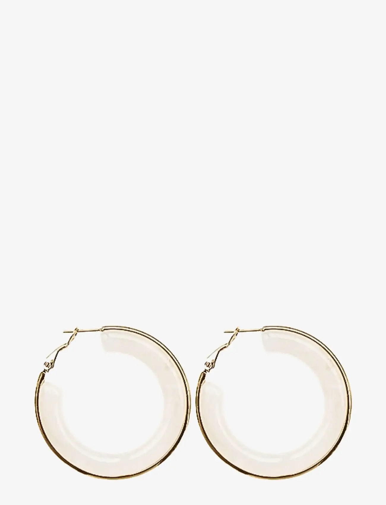 Bud to rose - Halo Resin Earring Ivory - hringeyrnalokkar - ivory - 0