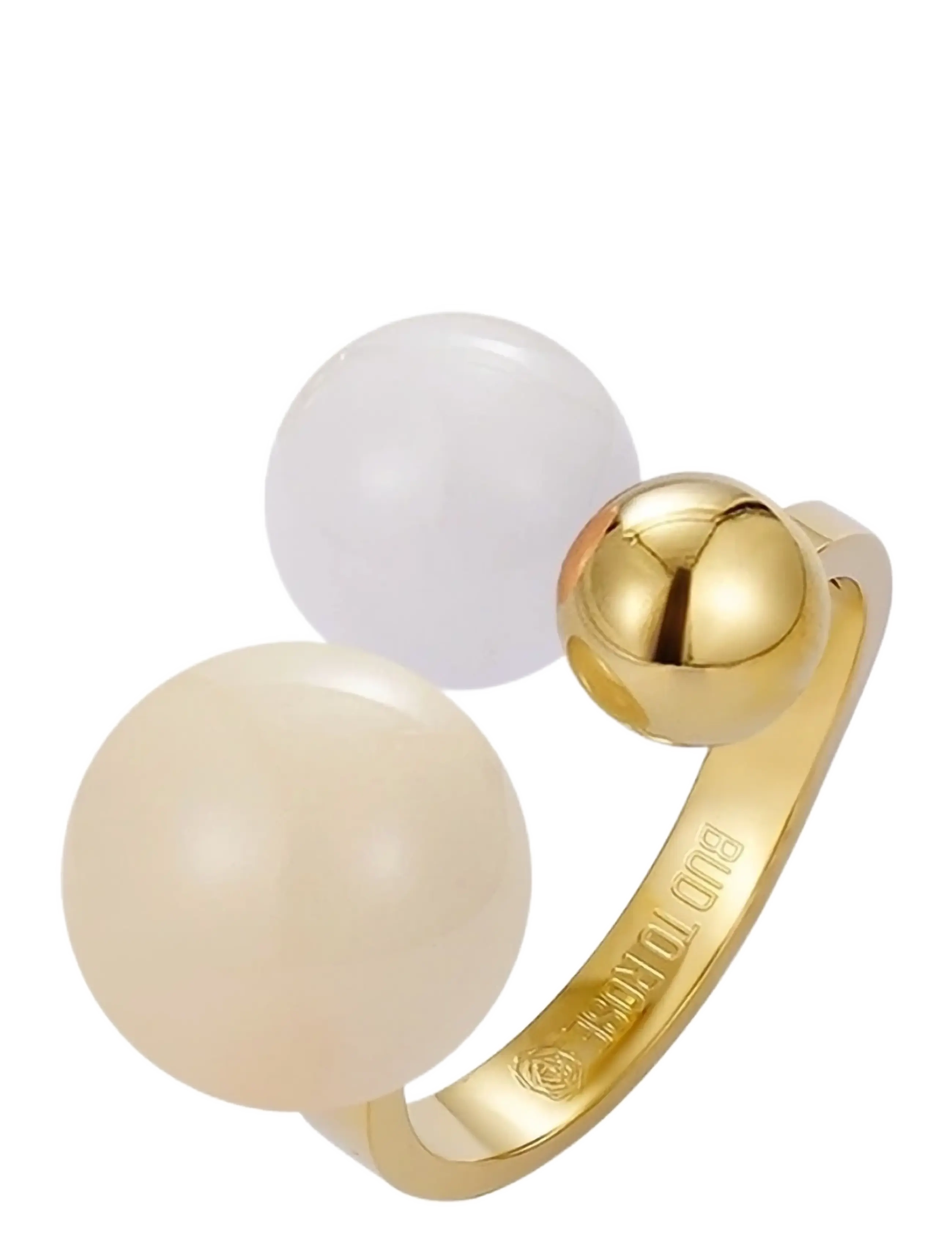 Bud to rose Brea Enamel Ring Lt.Pink/Gold - Val kaupenda - IVORY/GOLD / multi