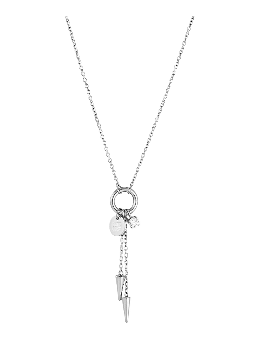 Bud To Rose - Spike Short Necklace Silver - halsketten - silver - 1