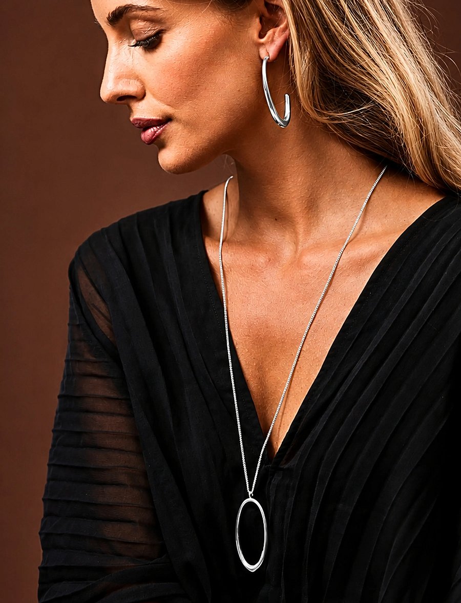 Bud To Rose - Olivia Necklace Gold - statement halskæder - silver - 0